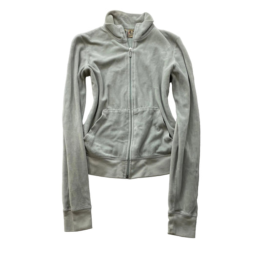 2003 Vintage Juicy Couture Women's Mint Velour Full Zip Track Jacket Y2k Size M