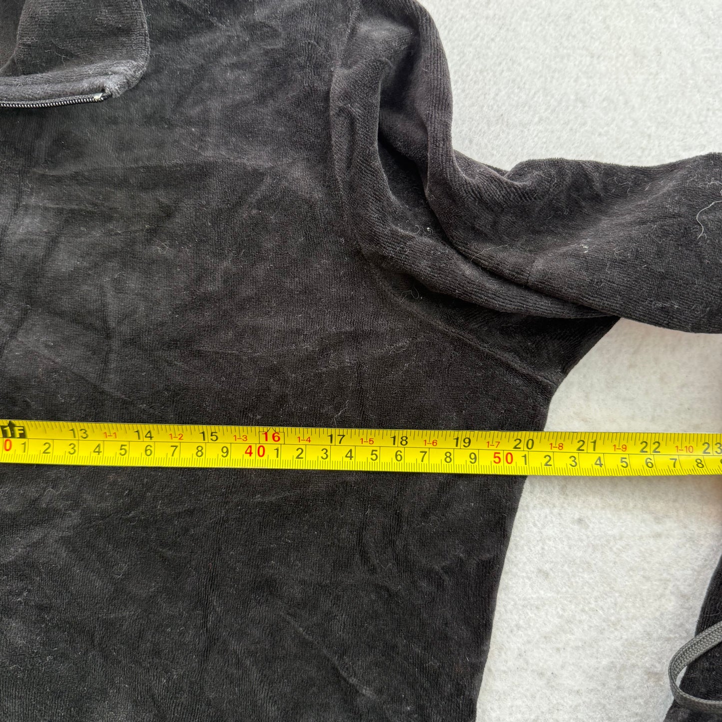 2003 Vtg Juicy Couture Womens Black Velour Tracksuit Set Jacket & Pant Size XL/L