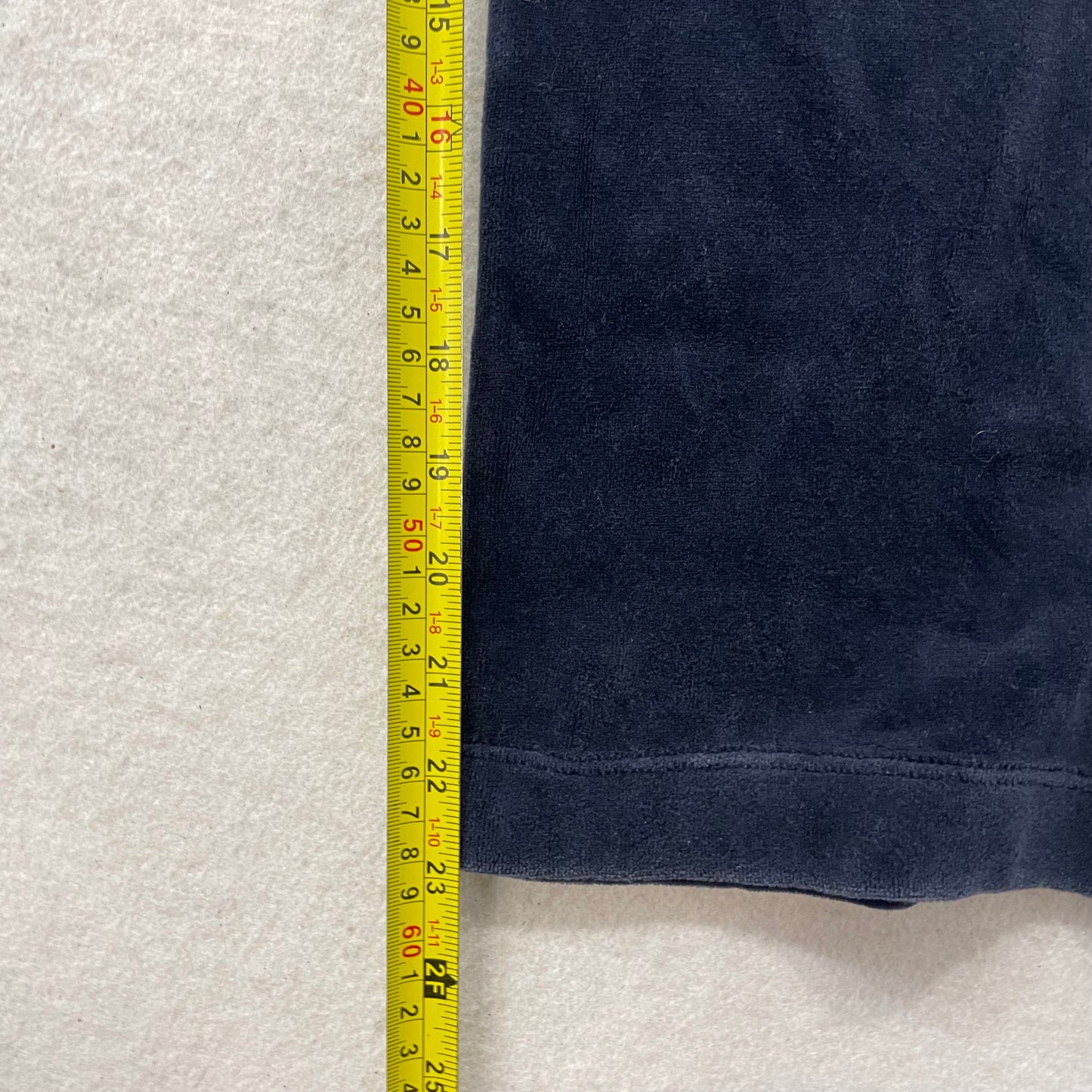 Juicy Couture Women's Navy Velour Flared Track Pant Graphic Logo Preppy Size 10