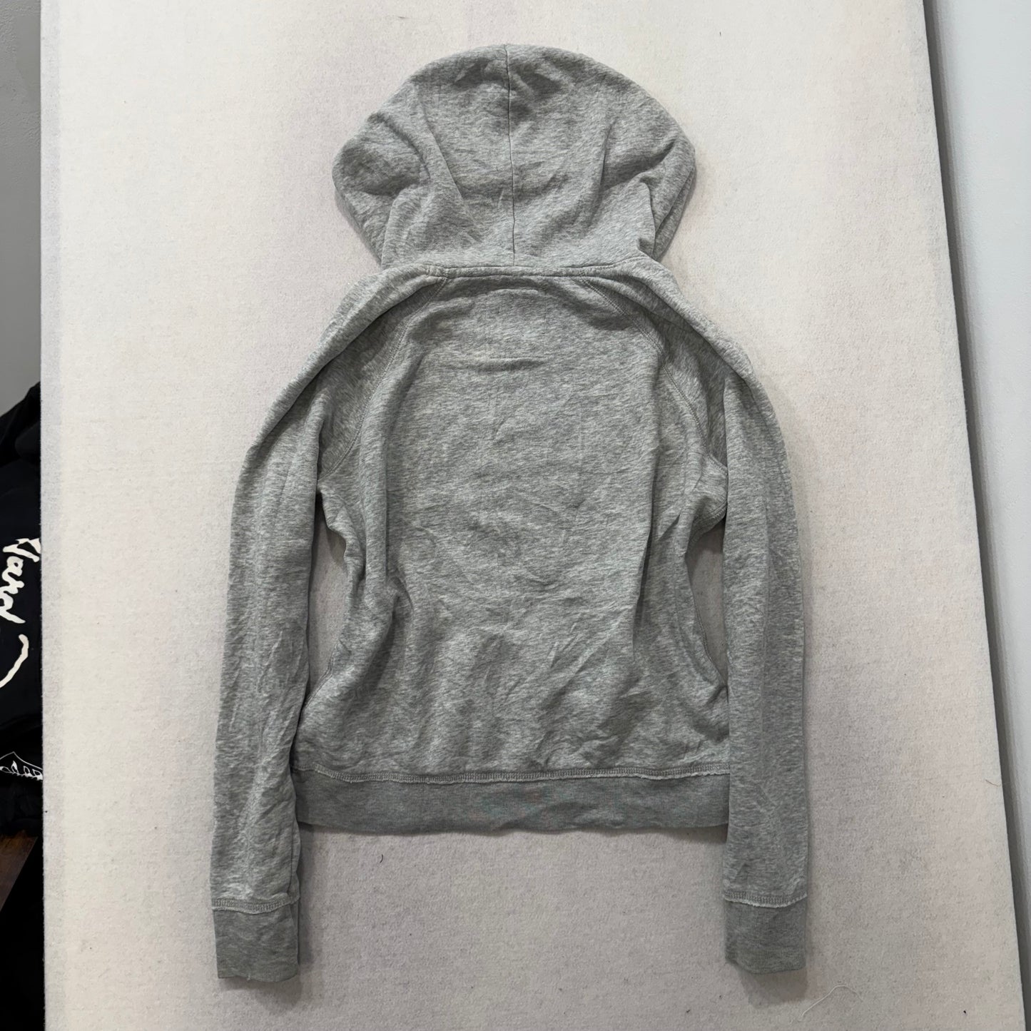 Aeropostale 87 Gray Cotton Blend Zip Up Hoodie Long Sleeves Loungewear Size L