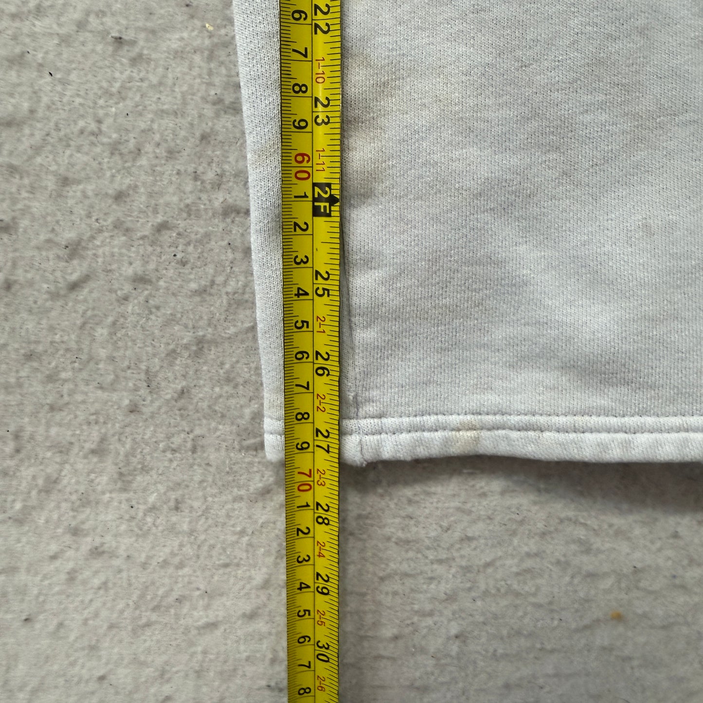 Old Navy Women's Light Gray Fleece Flared Leg Sweatpants Side Striped Y2K Size L