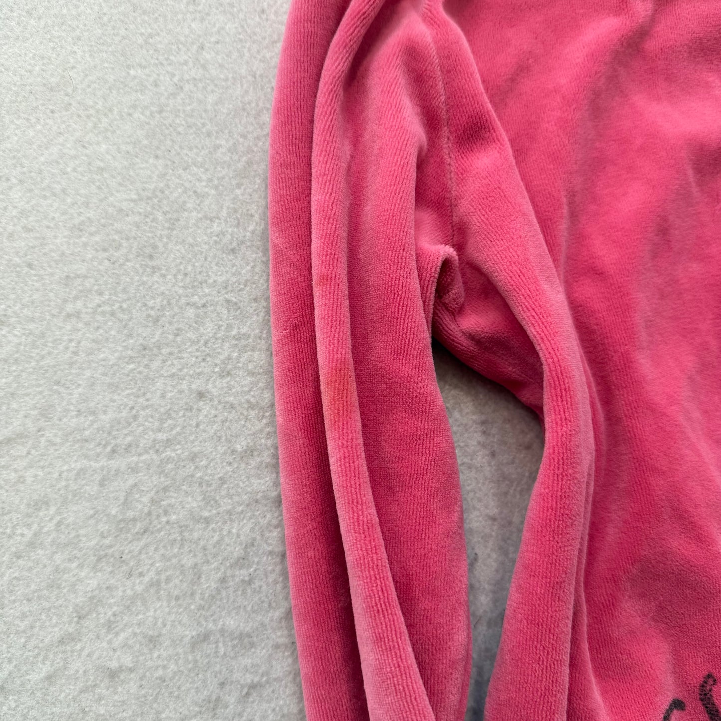 2003 Juicy Couture “Couture Struck” Pink Tracksuit Set Hoodie & Pant Y2k Size 10