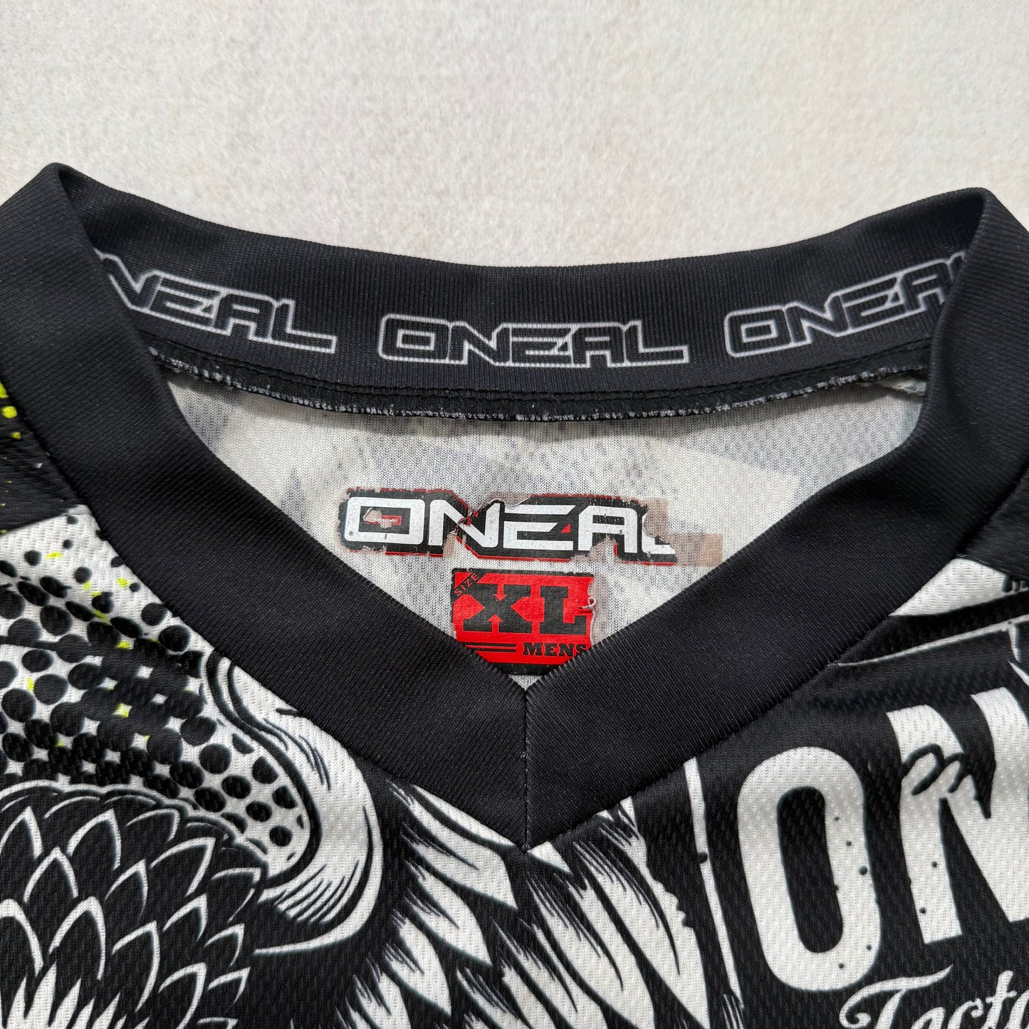 Oneal black graphic motocross jersey size XL