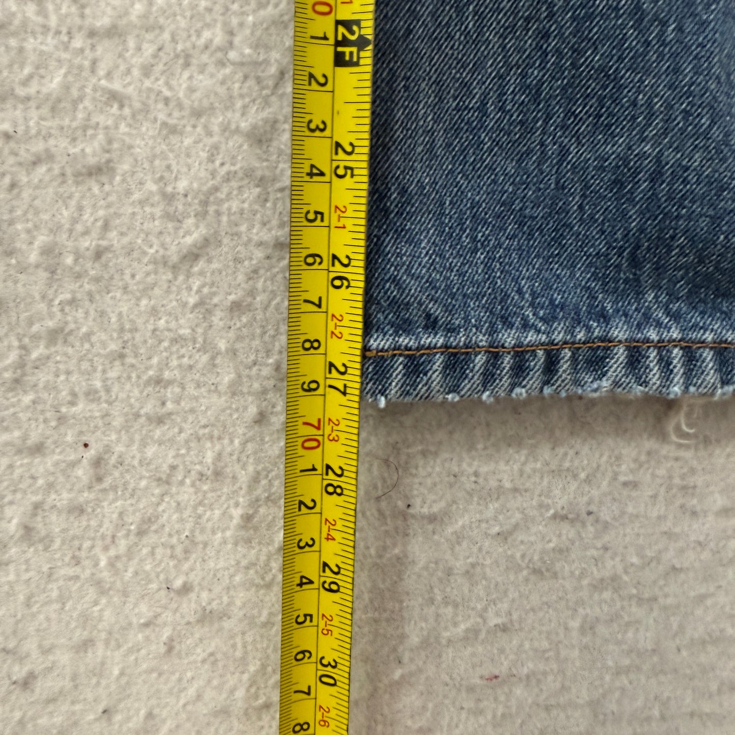 Vintage Levi's 501 Men's Blue Denim Jeans Wide Leg Zip-Fly Distressed Size 38x30