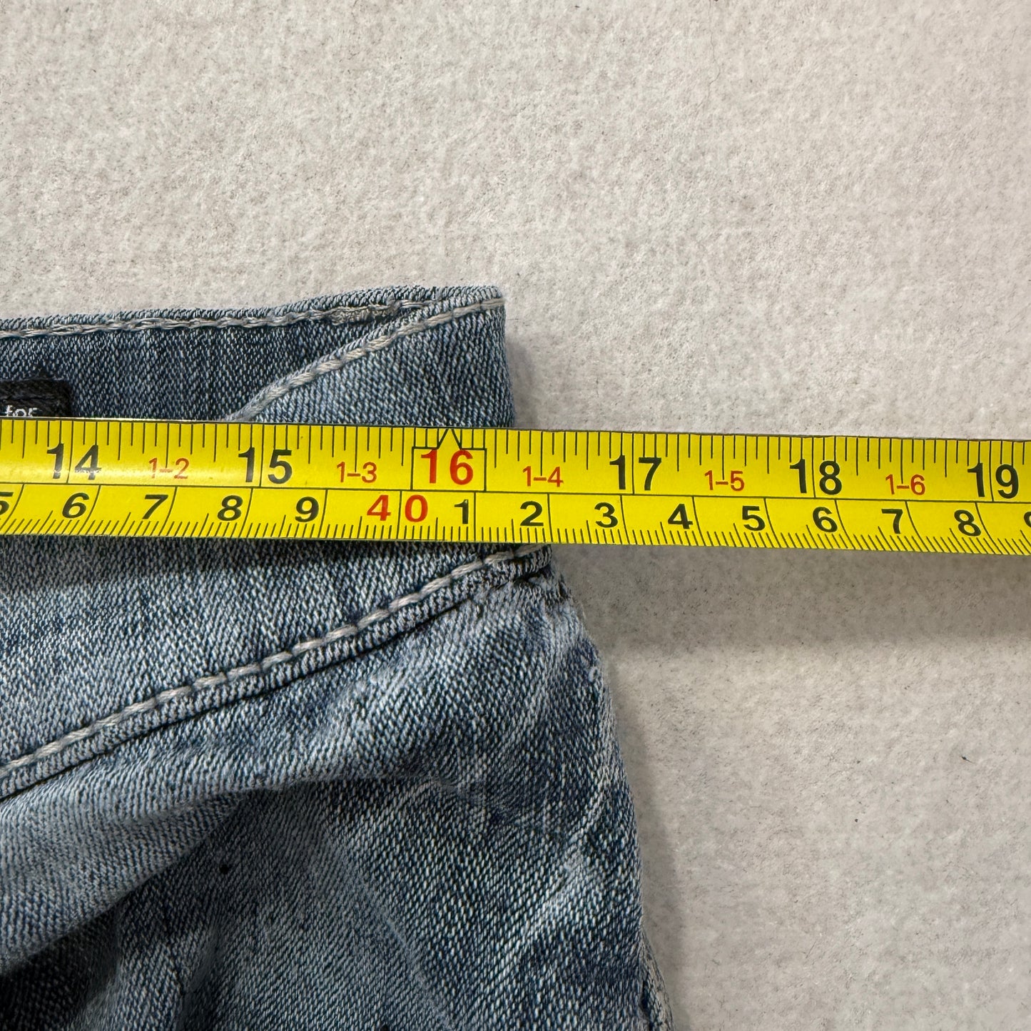 Salvage Havoc Men's Blue Denim Jeans Straight Slim-Fit Pocket Buckle Size W33
