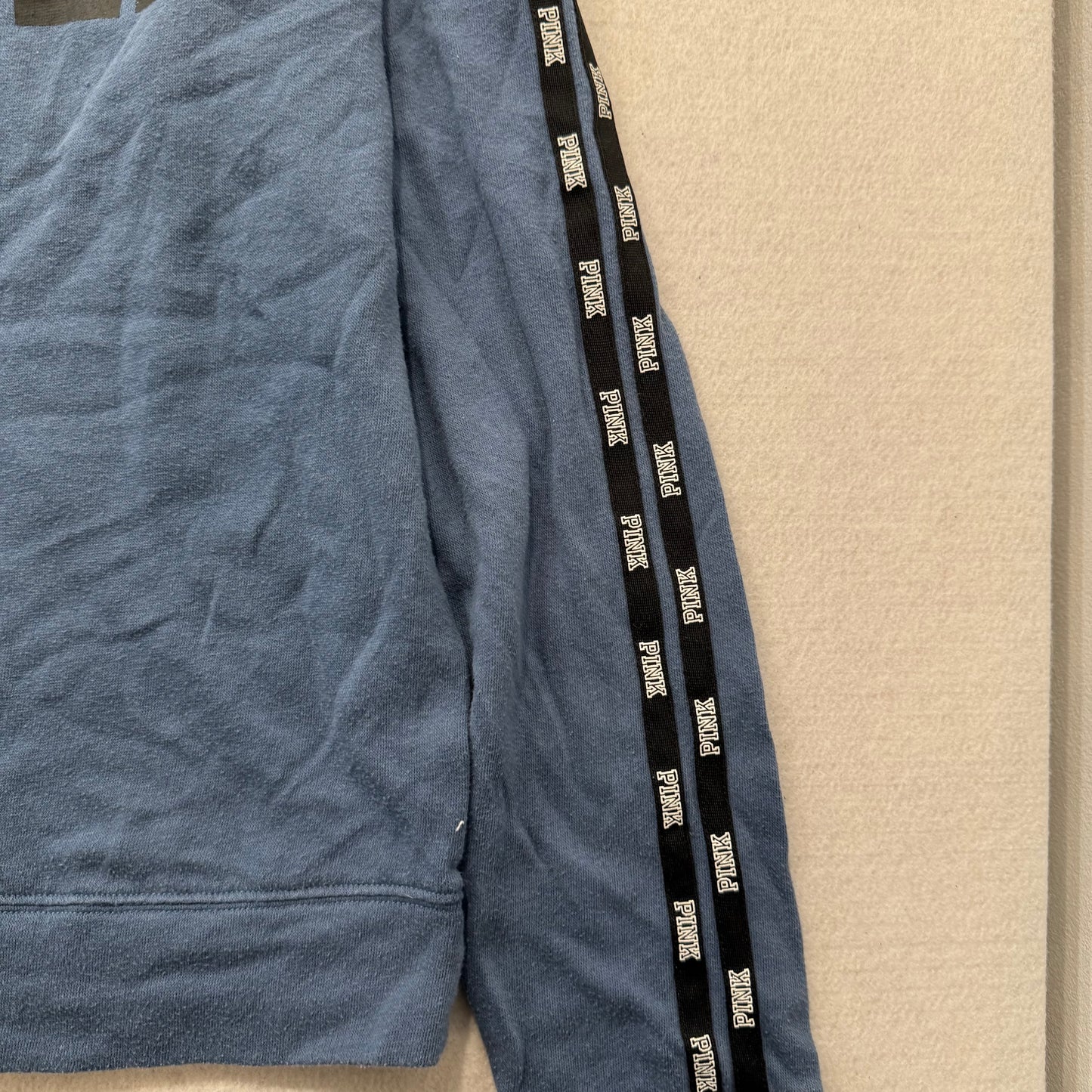 Victoria's Secret PINK Women's Blue Pullover Jumper Sweatshirt Crew Neck Size S