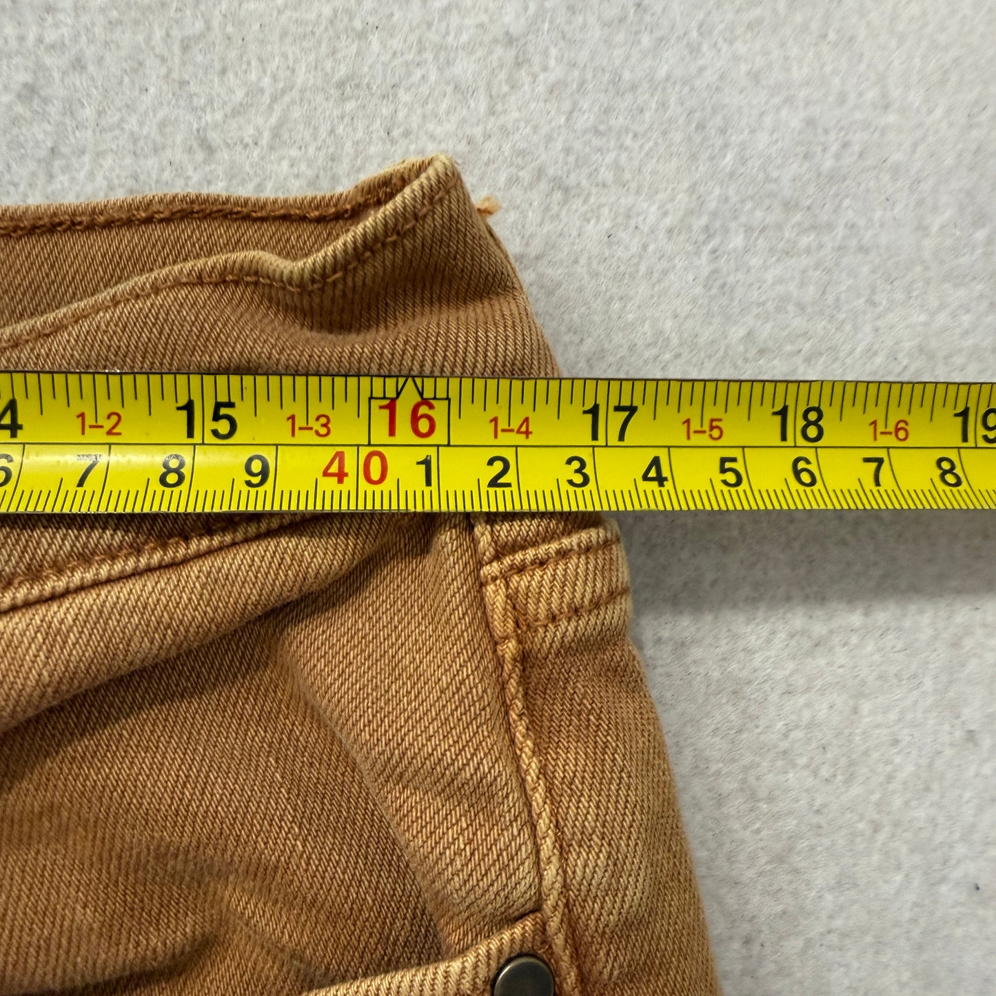 Ana Women's Caramel Straight Leg Denim Jeans Stretch High Rise Classic Size 16