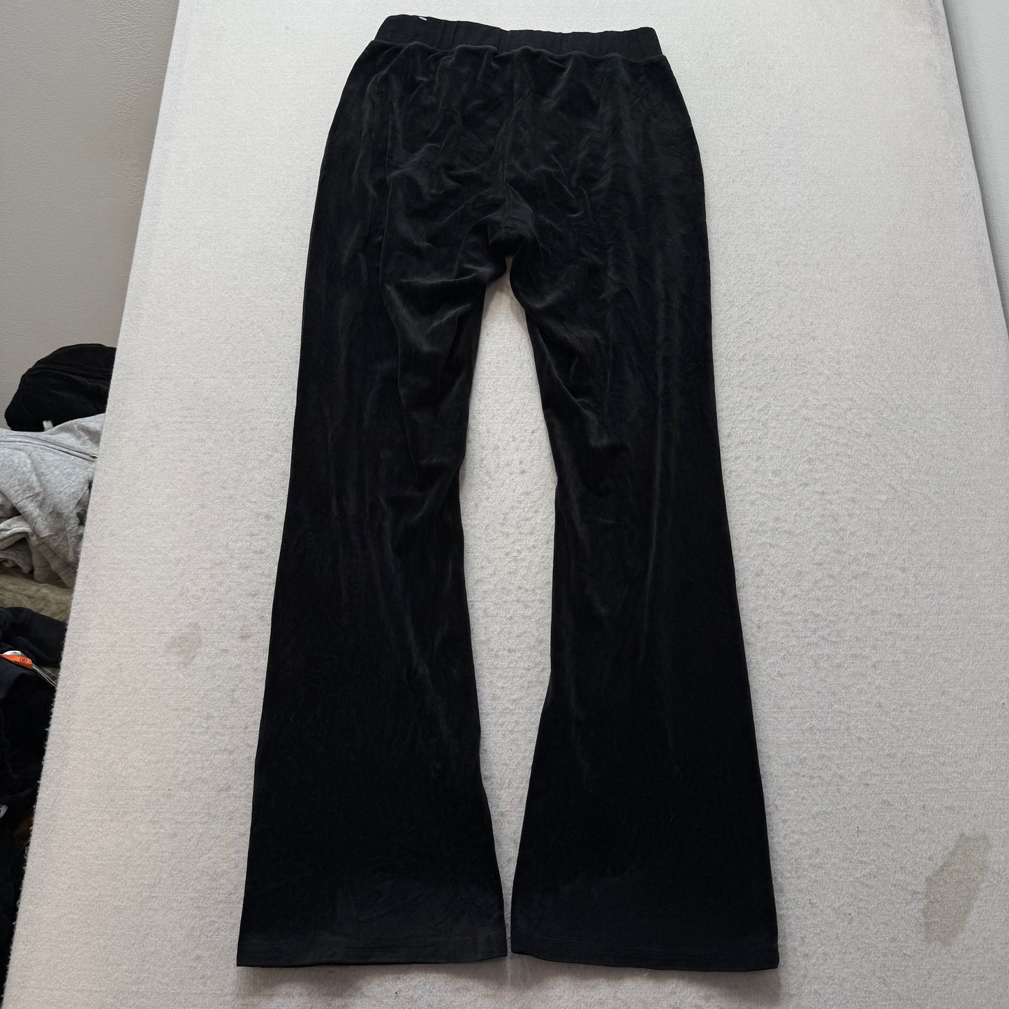 Vtg Juicy Couture Scottie Dogs Black Velour Tracksuit Set Hoodie & Pant Size S