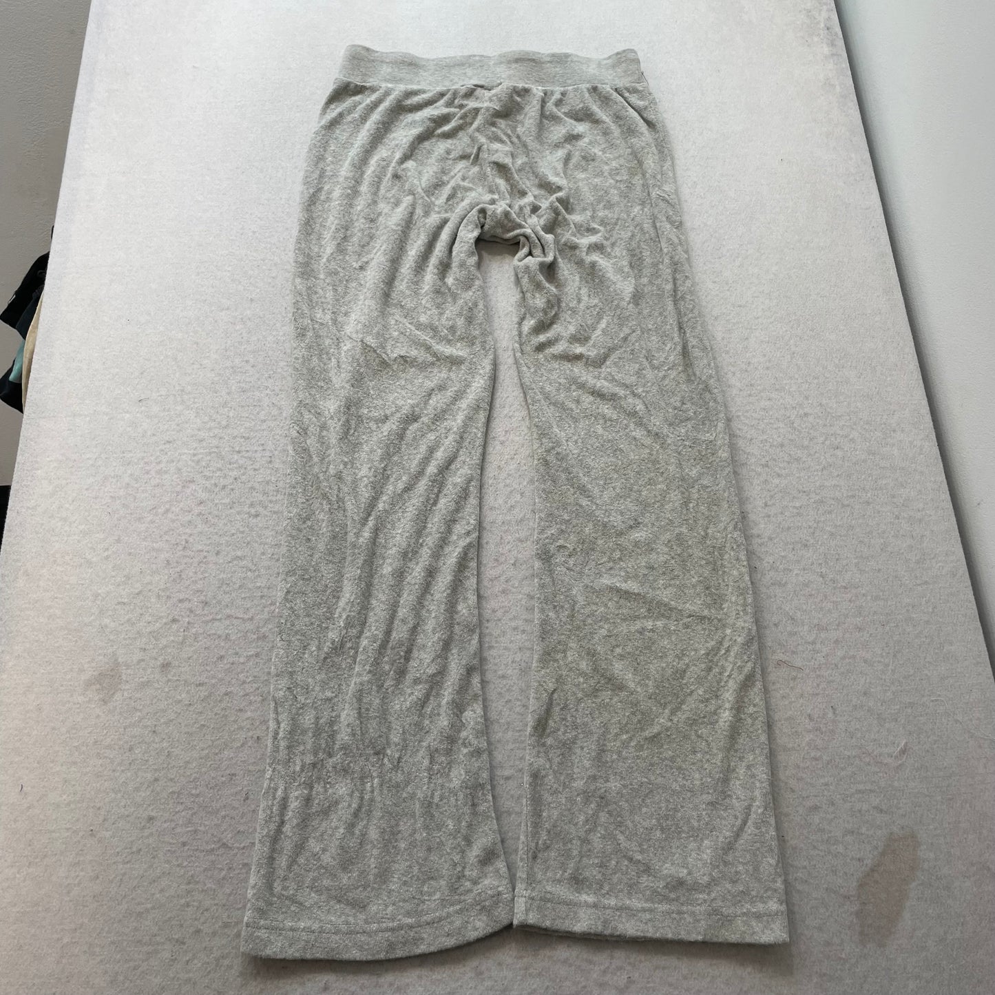 Vintage Juicy Couture Women's Heather Gray Terry Cloth Flared Track Pant Size S