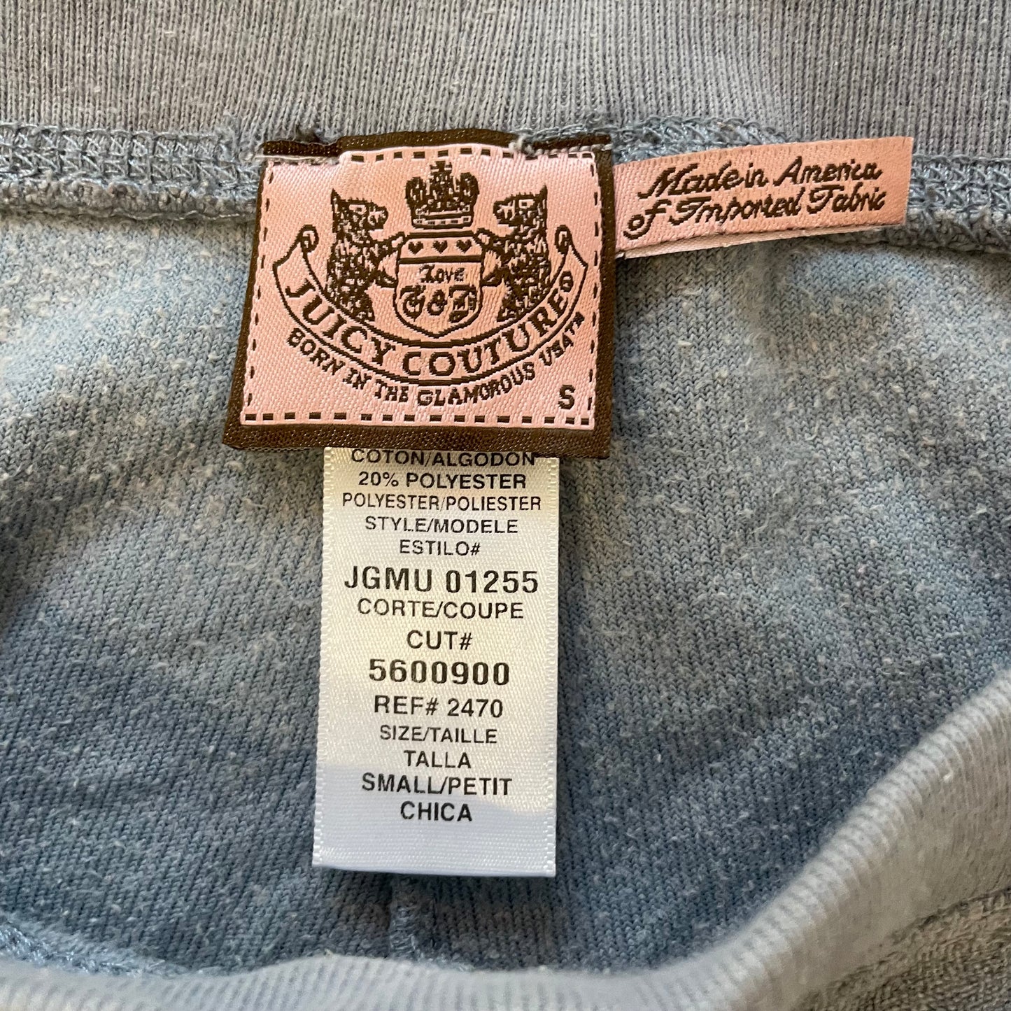 Vintage Juicy Couture Women's Faded Gray Velour Track Pant Drawstring Y2k Size S