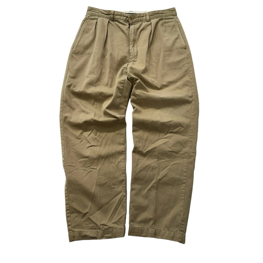 Vintage Polo Ralph Lauren Men's Khaki Chino Pants Straight Leg Pockets Size W33