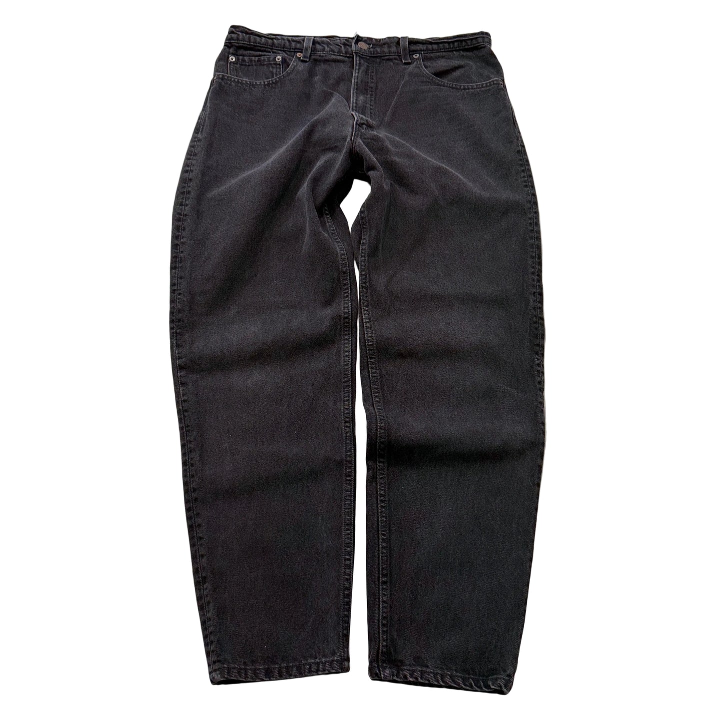 Vintage Levi's 550 Men's Black Tapered Leg Denim Jeans Relaxed Fit Size W38xL32