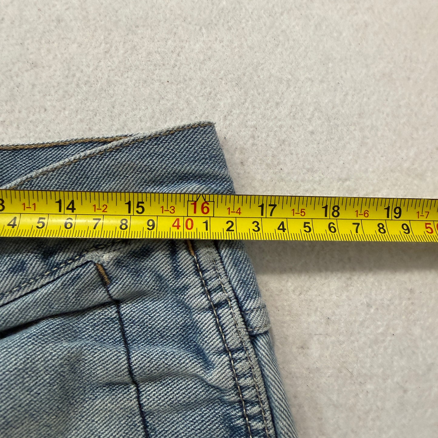 Old Navy Brand Men's Blue Denim Carpenter Jeans Pockets Distressed Size W33