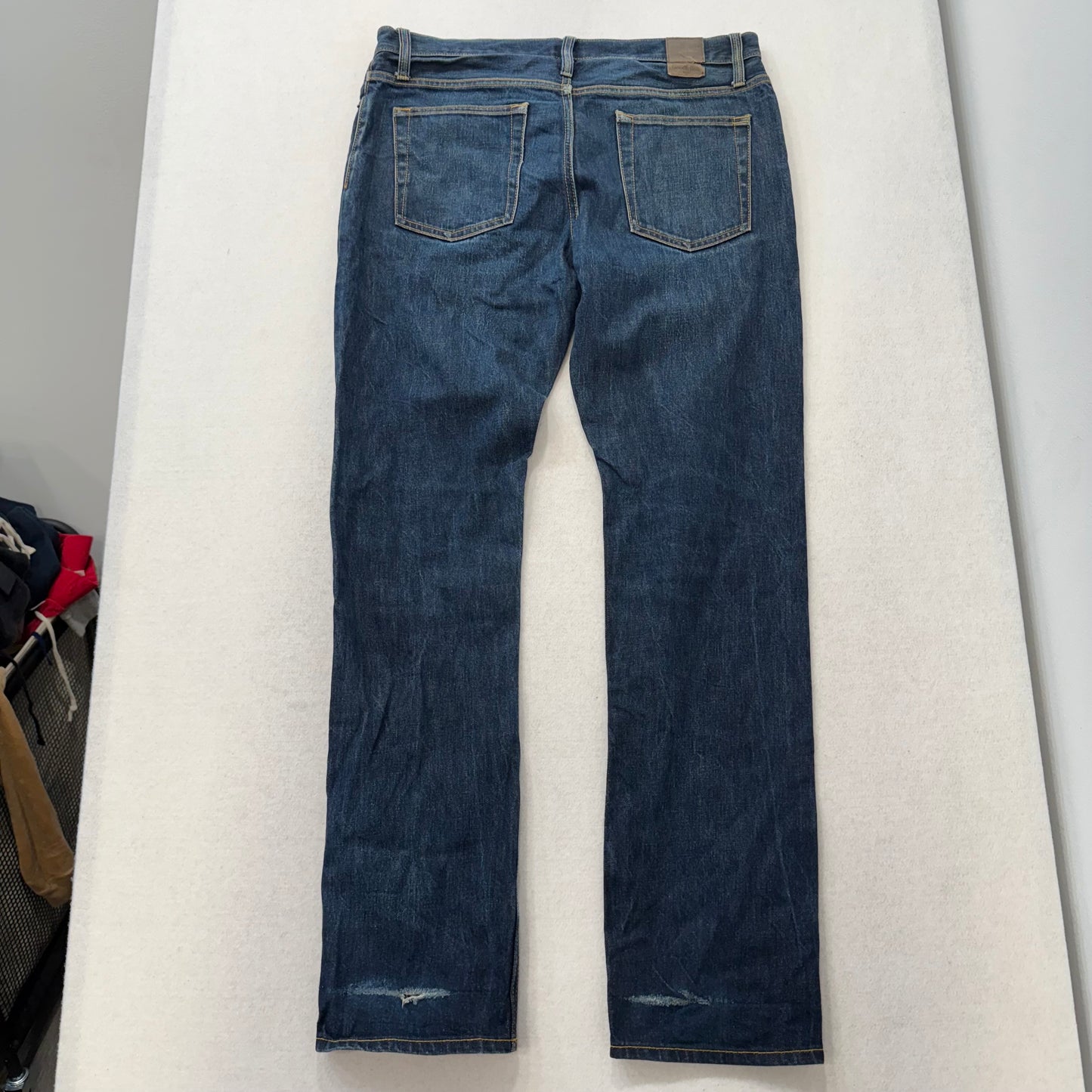 Goodfellow Selvedge Denim Dark Wash Straight Leg Jeans 14 oz Denim Pants Size 34x34
