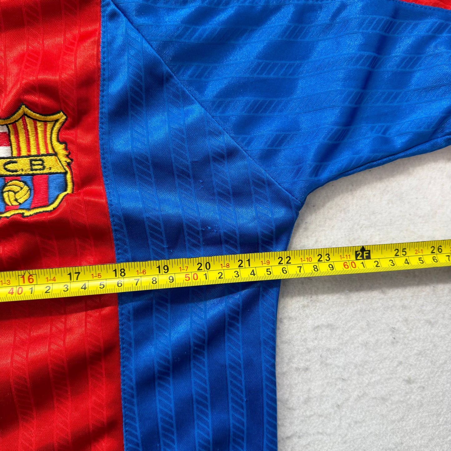 Kappa FC Barcelona Men's Blaugrana Home Shirt Short Sleeve Logo Tape Size XL