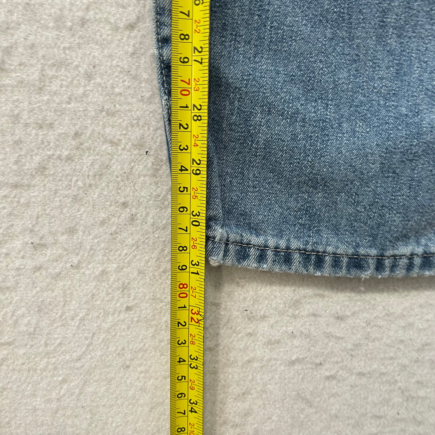 Lee Dungarees Men's Blue Wide Leg Carpenter Denim Jeans Pockets Logo Size W31