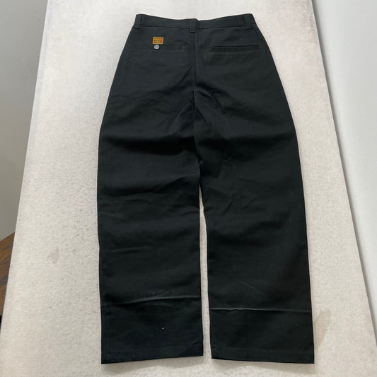 FB County Kackies Men's Black Chino Wide Leg Baggy Work Pants Streetwear - 32x32