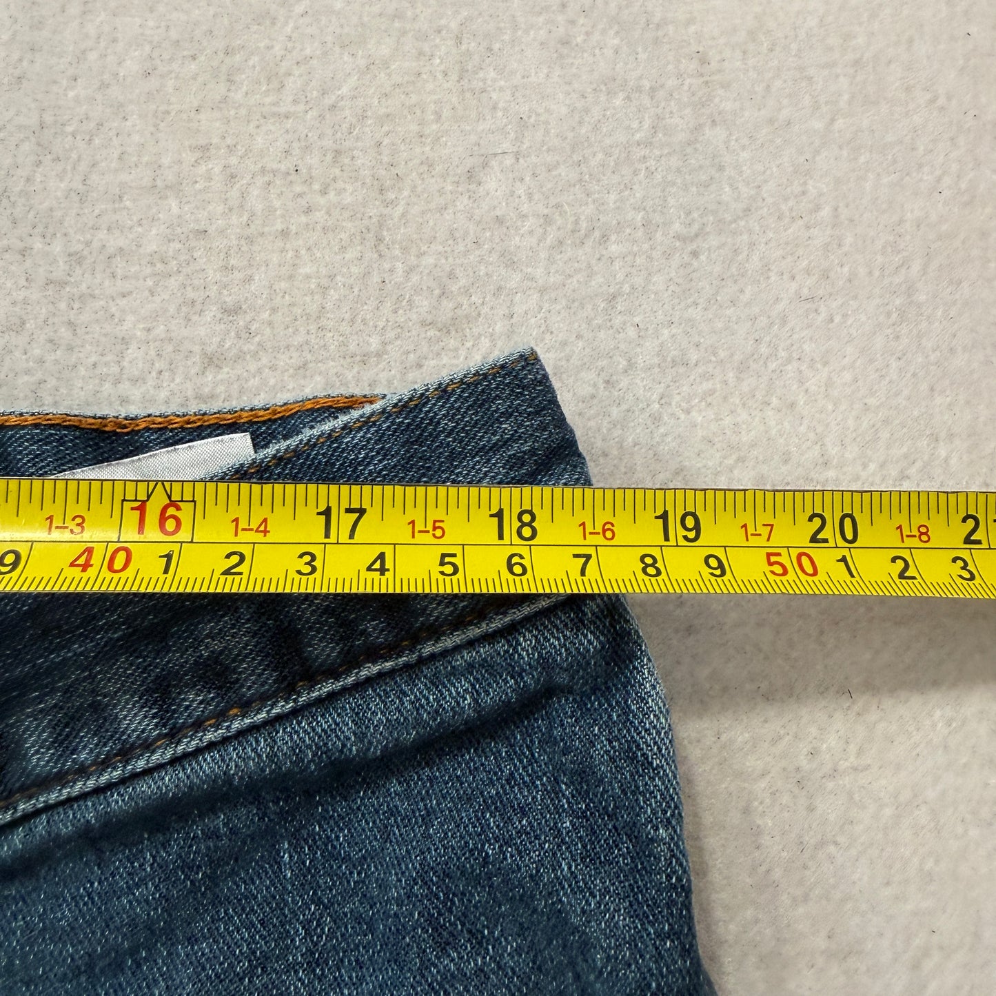 Timberland Pro FLEX Mens Blue Straight Fit Denim Jeans Zip-Fly Classic - W38xL34