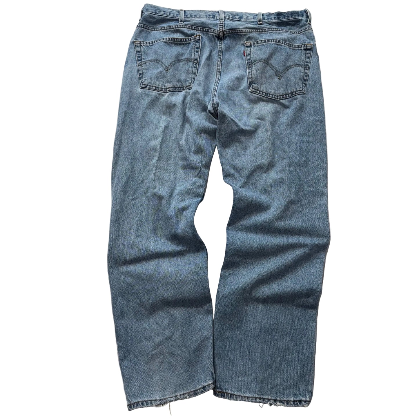 Levi's 505 Men's Blue Zip-Fly Denim Jeans Medium Wash Regular Fit Size 40