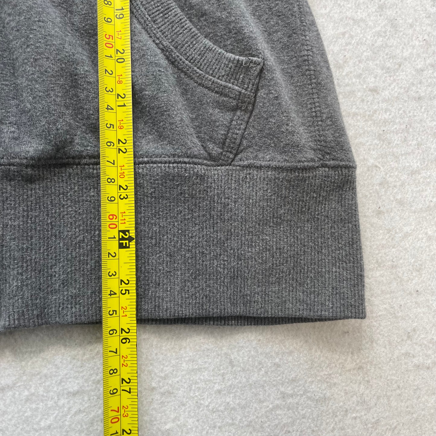 Nike Women's Charcoal Gray Fleece Full Zip Hoodie Embroidered Script Logo Size L