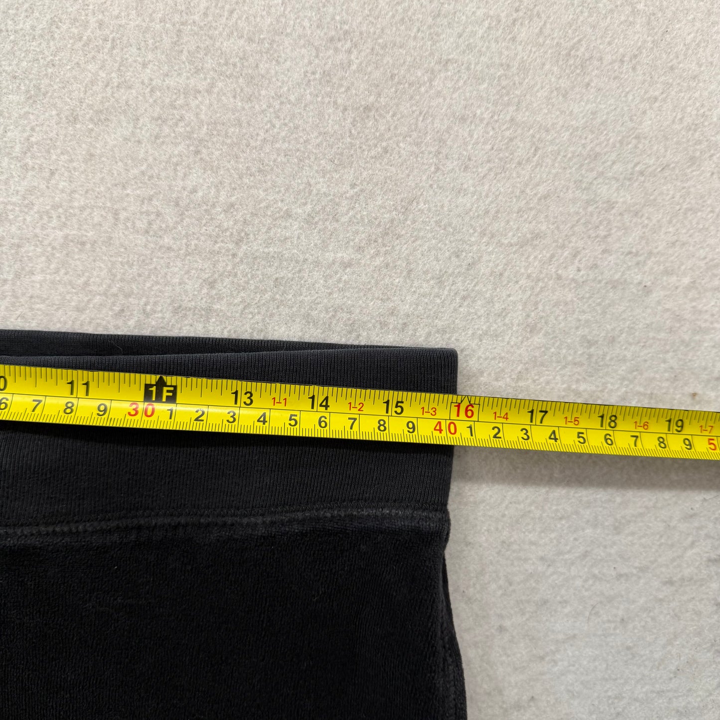 Vintage Juicy Couture Women's Black Velour Flared Track Pant Loungewear Size S