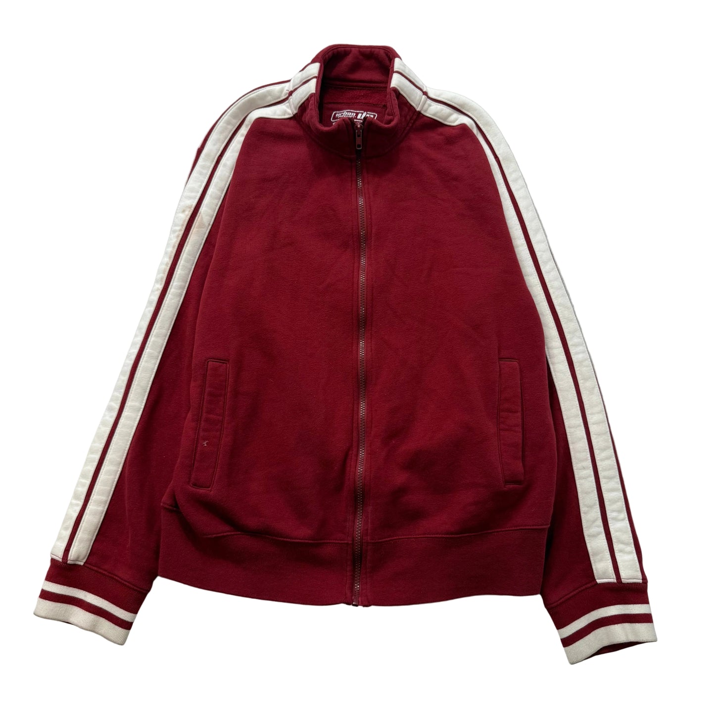 Urban Pipeline Men's Maroon Cotton Full Zip Training Jacket Slash Pockets Size L