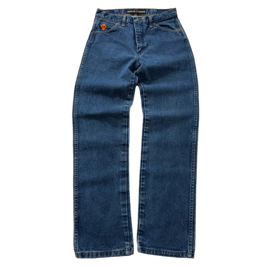Wrangler FR Flame Resistant Men's Blue Straight Denim Jeans Cowboy Cut Size W29