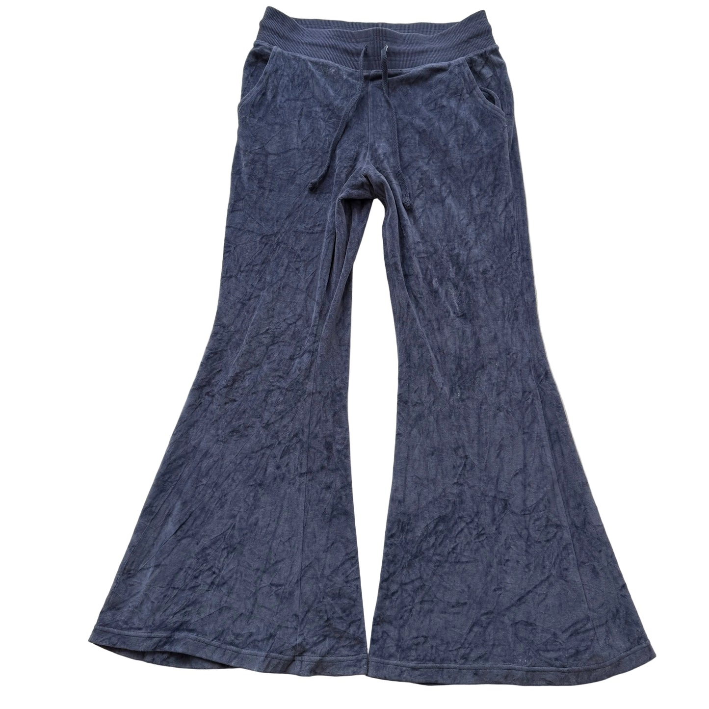 Vintage Juicy Couture Women's Steel Blue Flared Track Pant Bell Bottom Size L