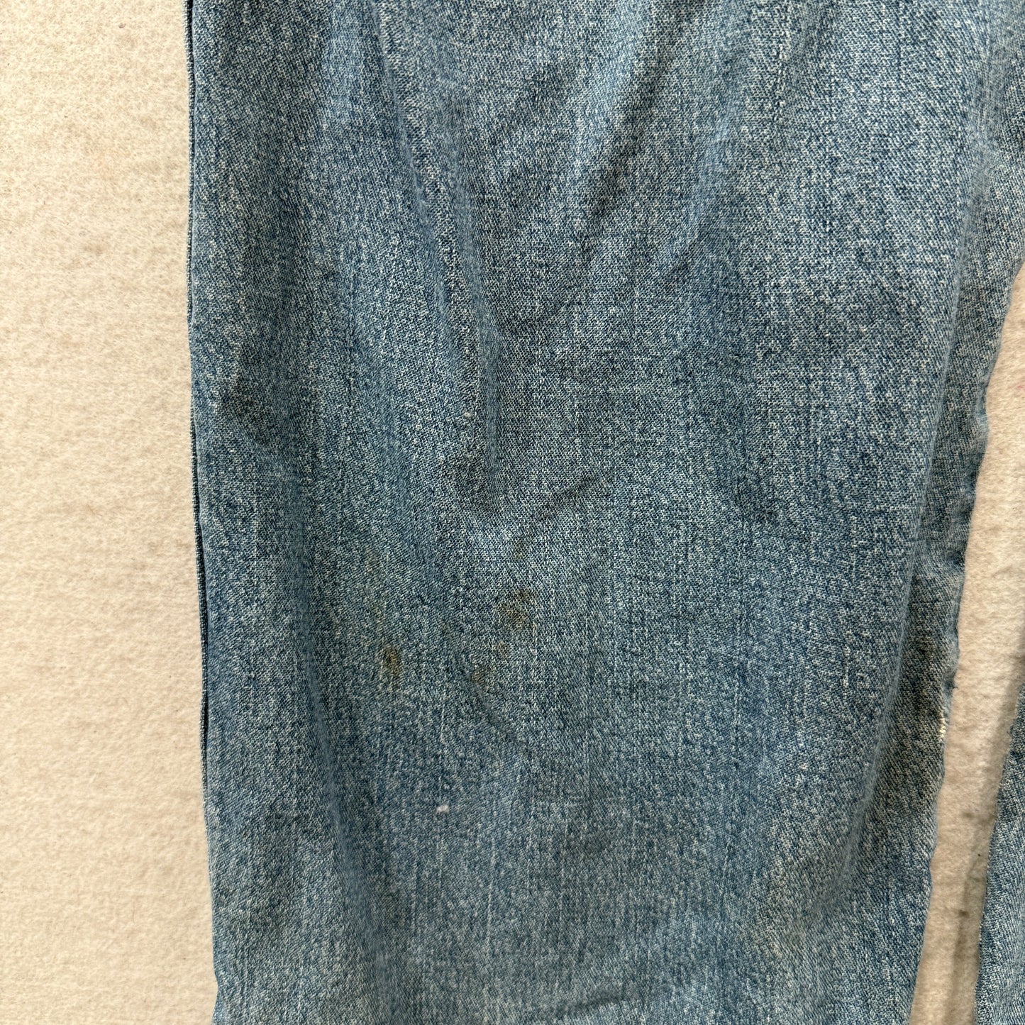 Wrangler Men Blue Straight Fit Carpenter Denim Jeans Work Wear Pocket Size 38x30