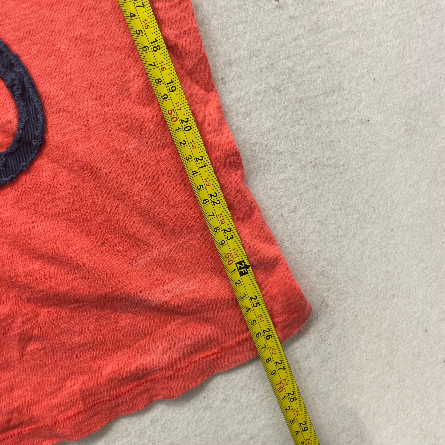 Aéropostale Men's Red Cotton T-Shirt Short Sleeves Appliqué Graphic Tee Size M