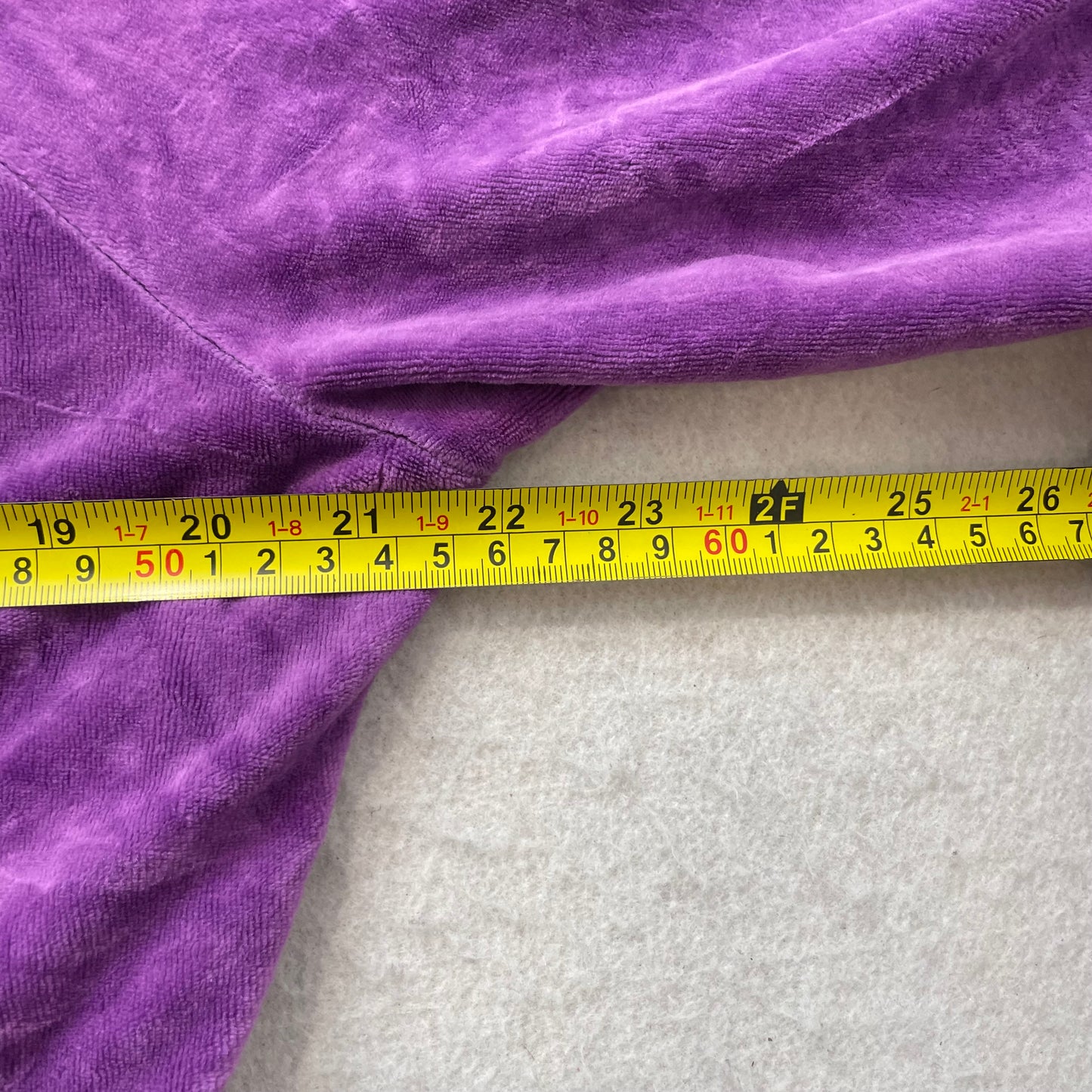 Juicy Couture Women's Purple Velour Zip-Up Hoodie Y2k Drawstring Pockets Size XL
