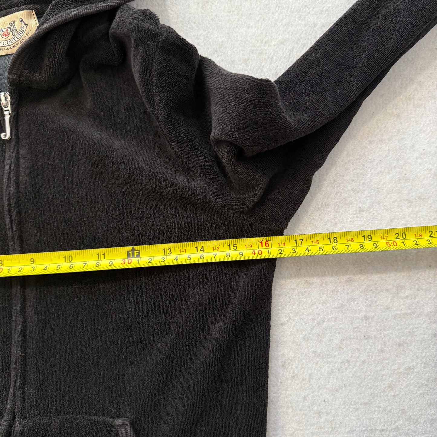 2003 Vintage Juicy Couture Women's Black Terrycloth Capri Sets Loungewear Size M
