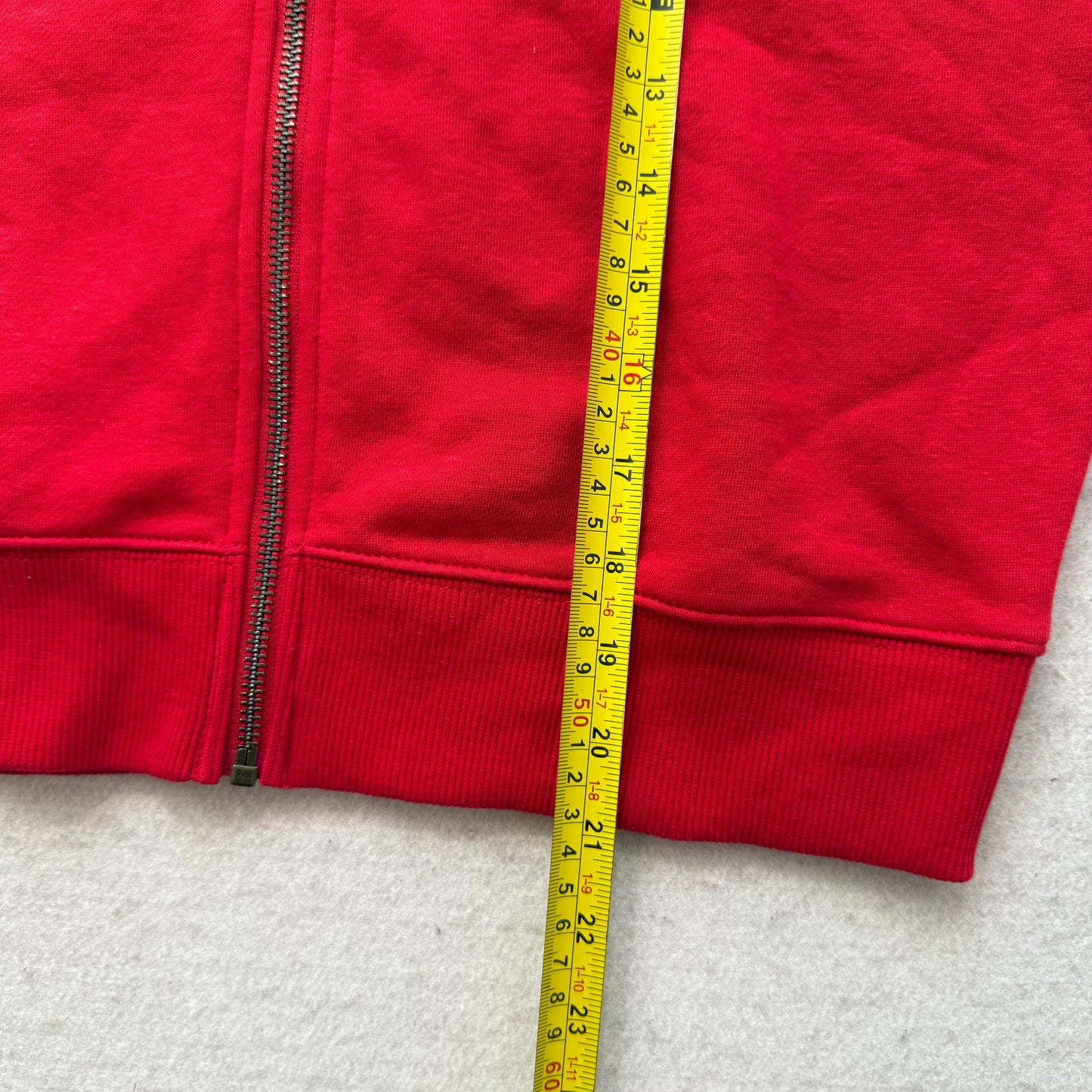 Ed Hardy Women's Red Cotton Full Zip Cropped Hoodie Dragon Graphic Y2K Size M