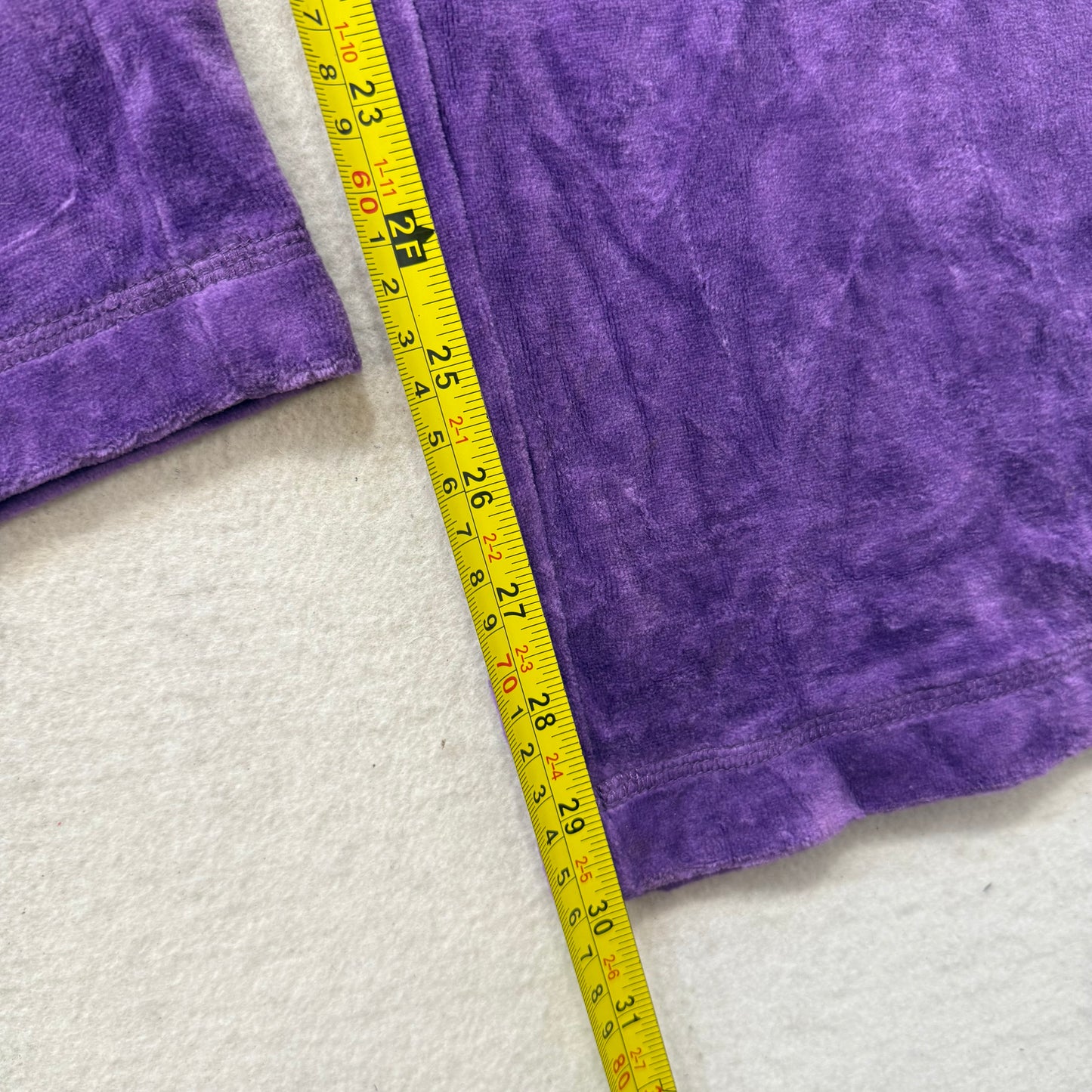 Juicy Couture Women's Purple Velour Flared Track Pant Loungewear Y2K Size XL