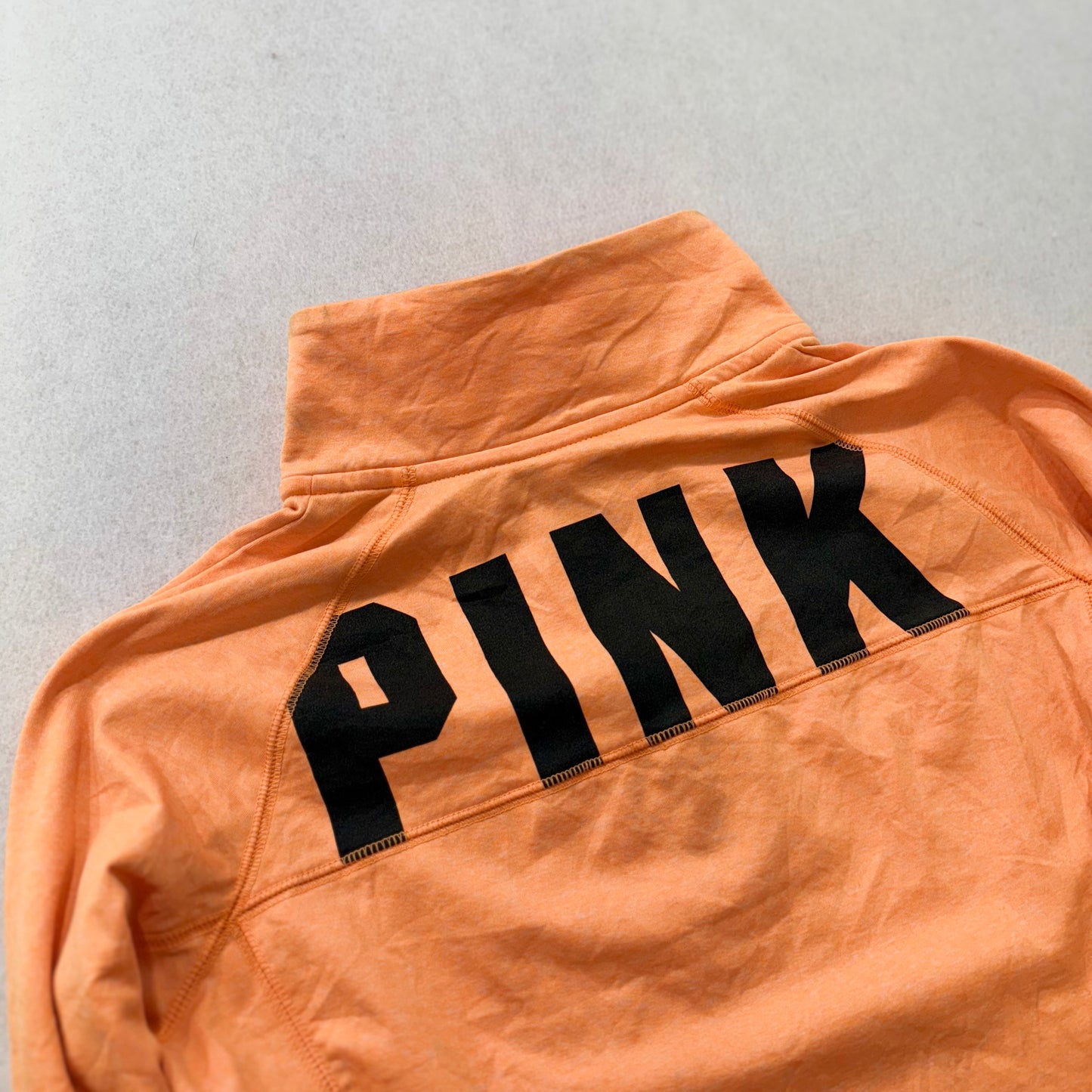 Victoria’s Secret Pink Orange Jacket with Back Logo Size S