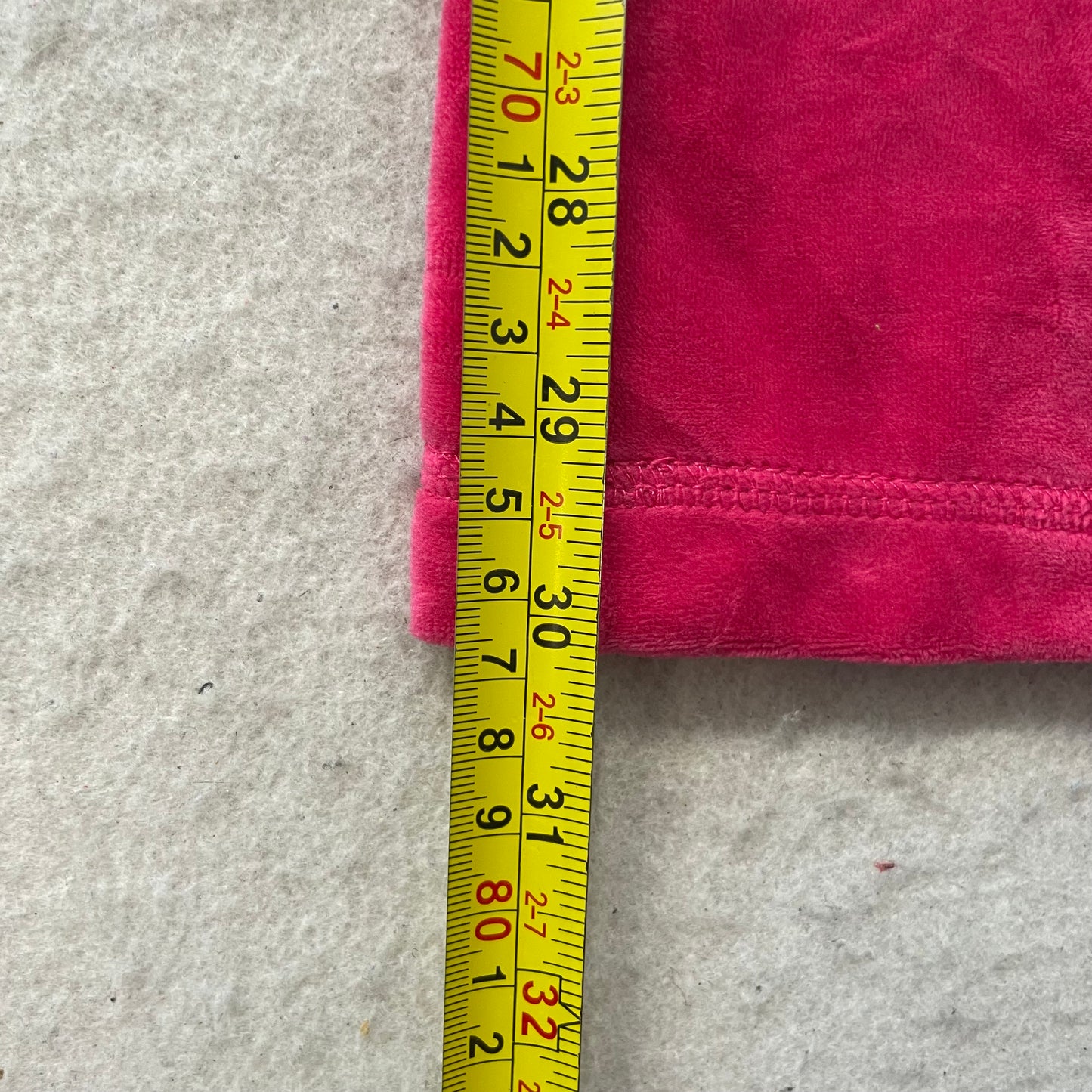 Juicy Couture Women's Hot Pink Velour Tracksuit Set Hoodie & Flared Pant Size L