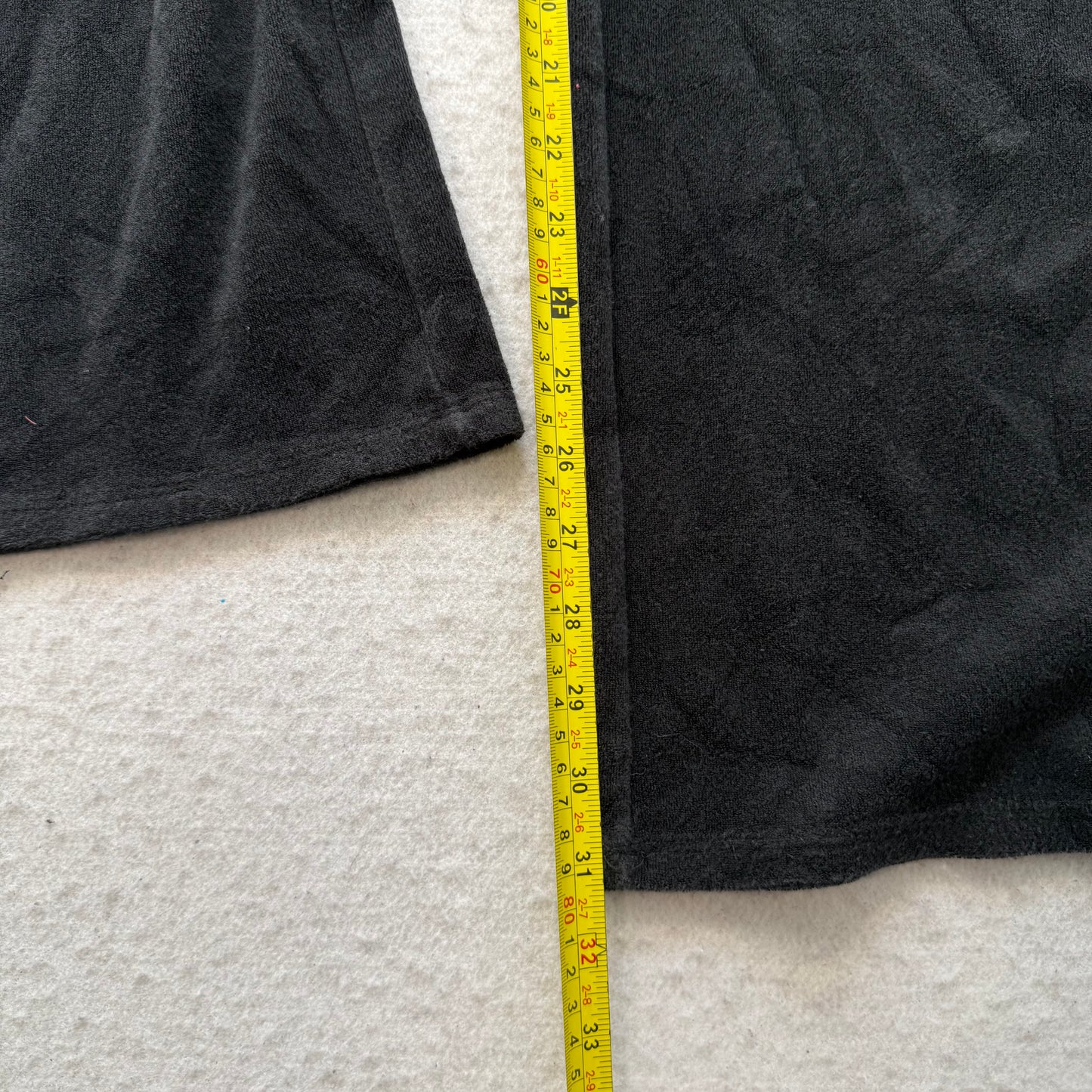 Juicy Couture Women's Black Terrycloth Flared Track Pant Back Pockets Y2k Size M