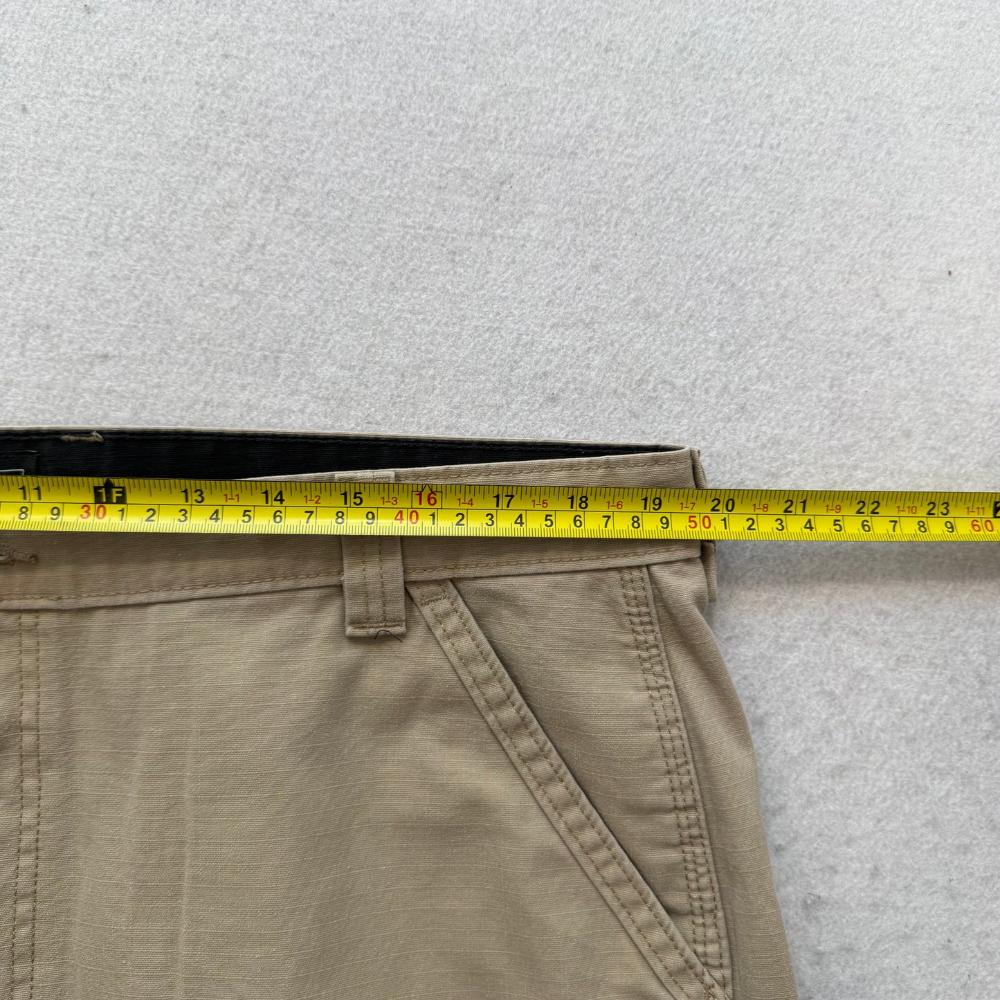 Genuine Dickies Men's Khaki Ripstop Cargo Pants Workwear Relaxed Fit Size 40