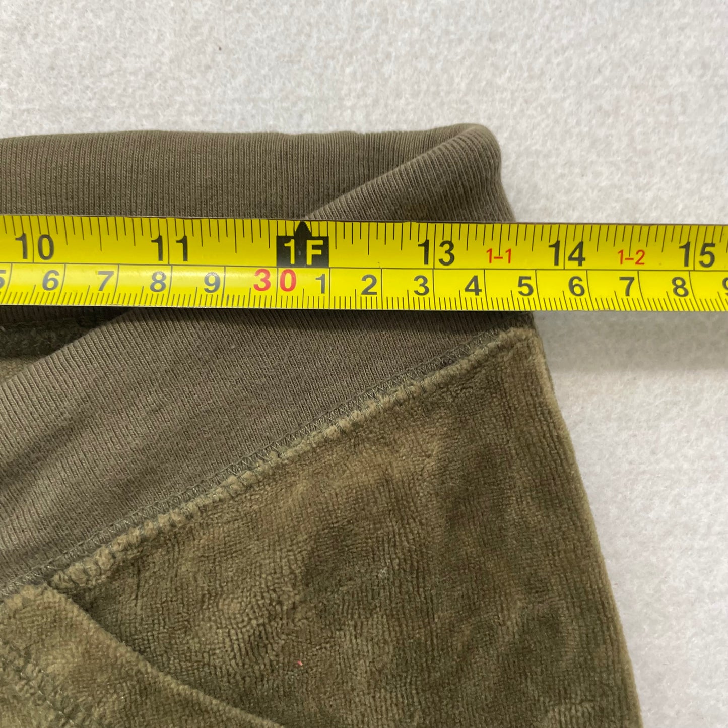 Vtg Juicy Couture Womens Olive Green Velour Tracksuit Set Hoodie & Pant Size L/S