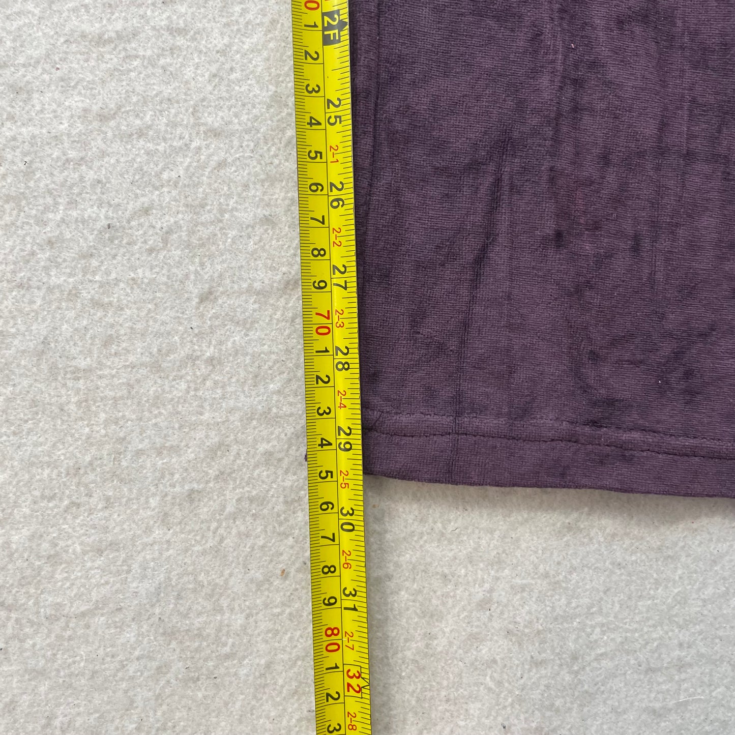 Vintage Juicy Couture Women's Deep Purple Velour Flared Leg Track Pant Size L