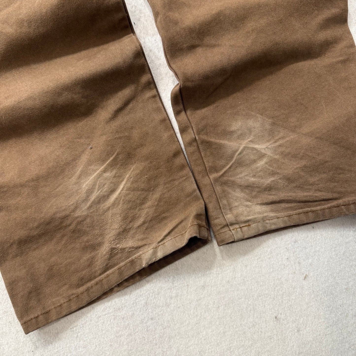 Dickies Men's Brown Cotton Wide Leg Baggy Carpenter Pants Hammer Loop Size 40