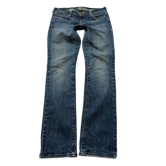 American Eagle Straight Women's Blue Bootcut Denim Jeans Stretch Size 4 Regular