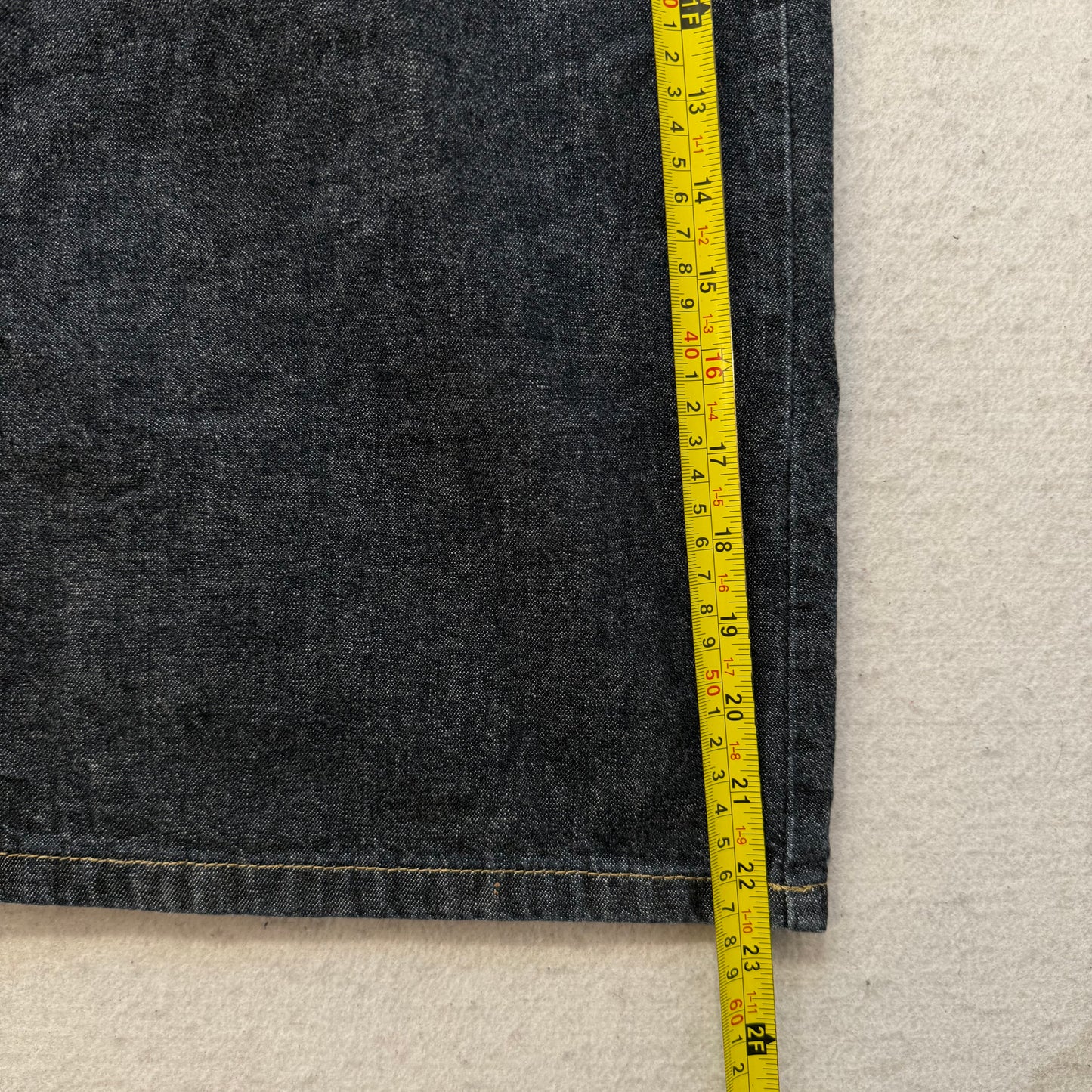 Liz Claiborne Women's Charcoal Denim A-Line Skirt Knee-Length Snap Pocket Size 6