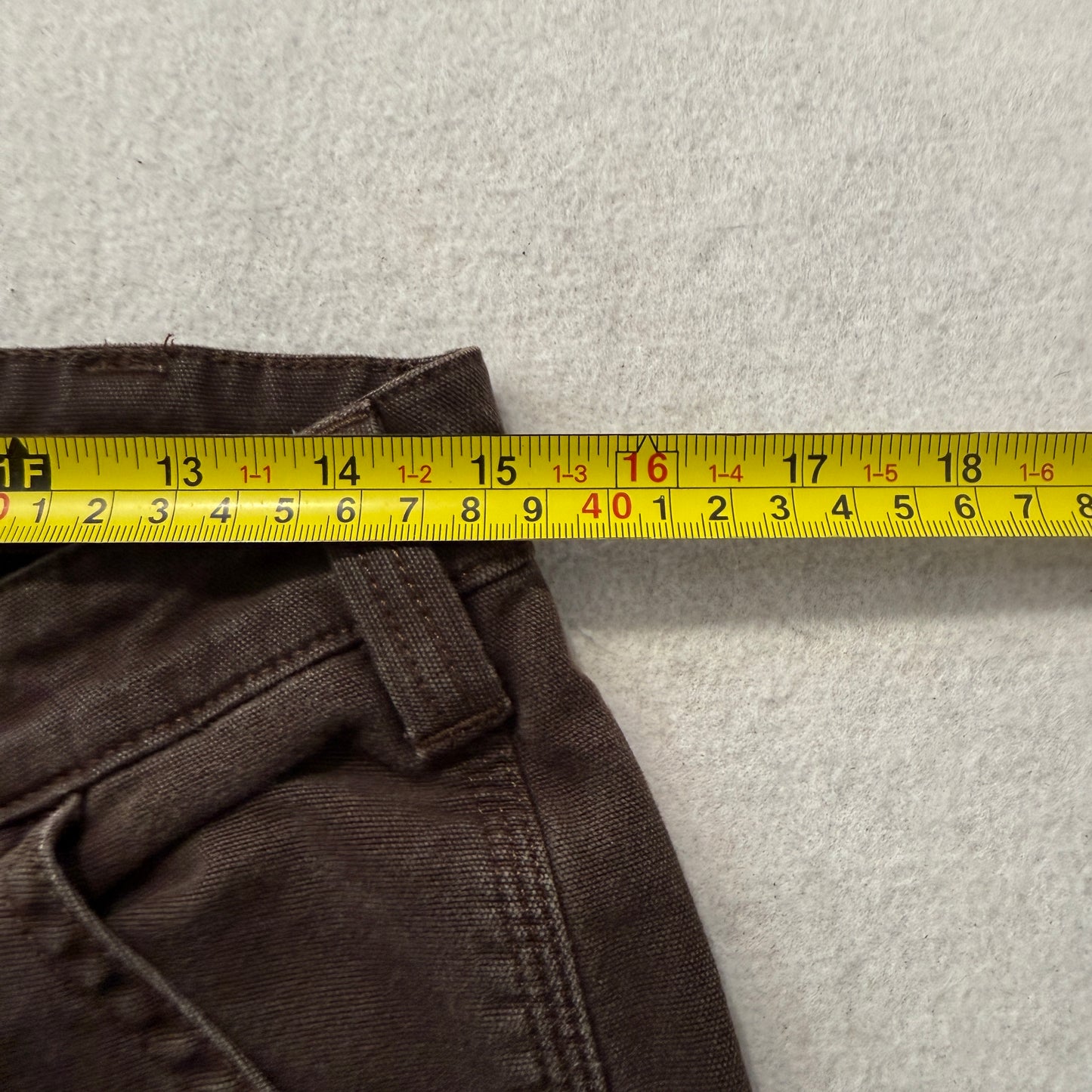 Carhartt Original Fit Men's Dark Brown Canvas Double Knee Pants Utility Size W30