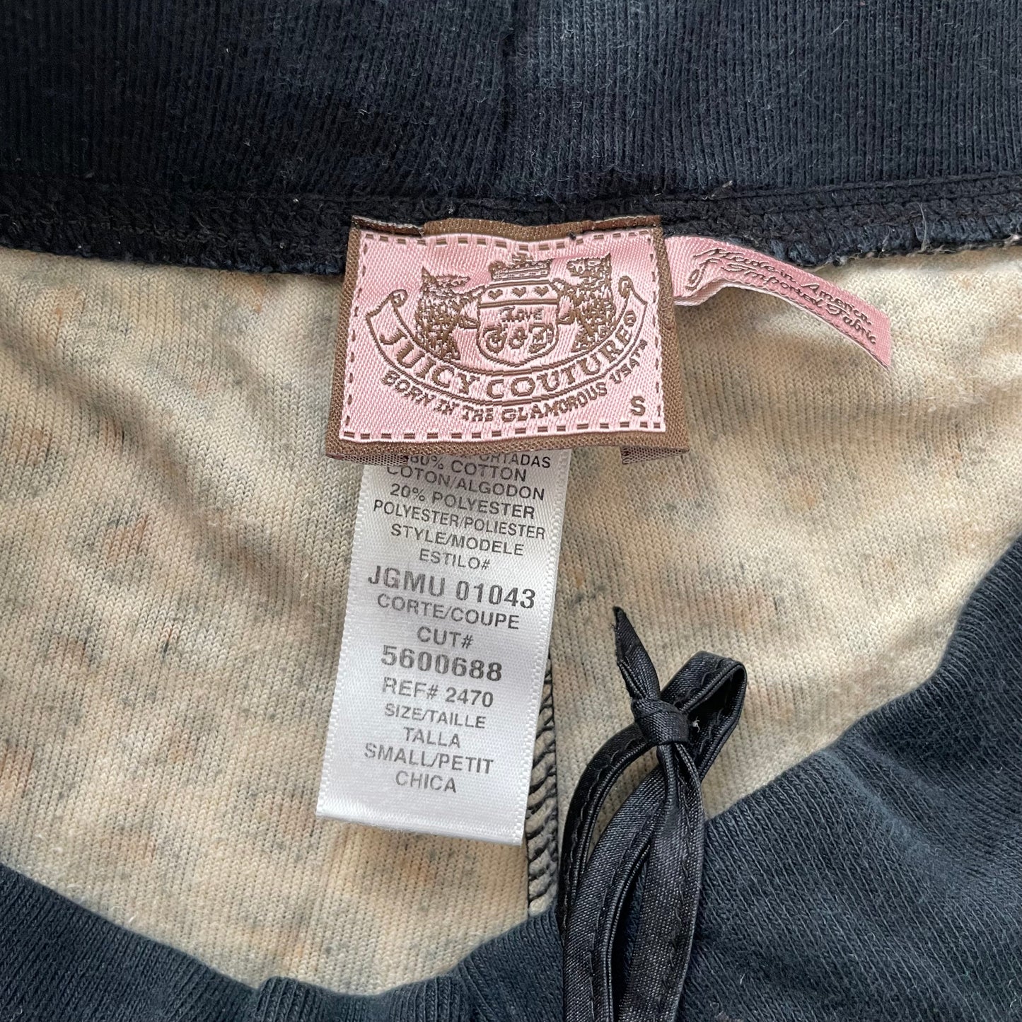 Juicy Couture Women's Leopard Print Velour Flared Track Pant Drawstring Size S