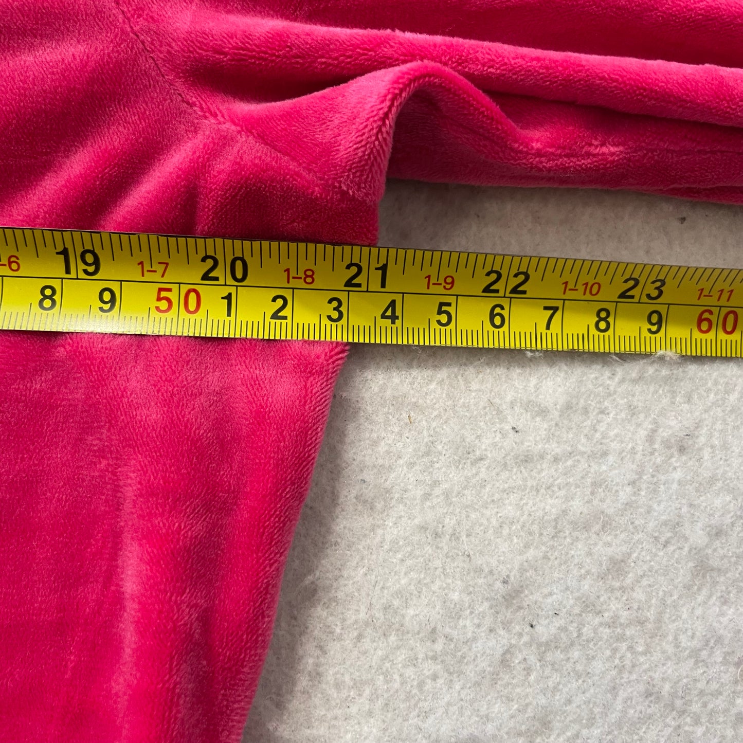 Juicy Couture Women's Hot Pink Velour Tracksuit Set Hoodie & Flared Pant Size L