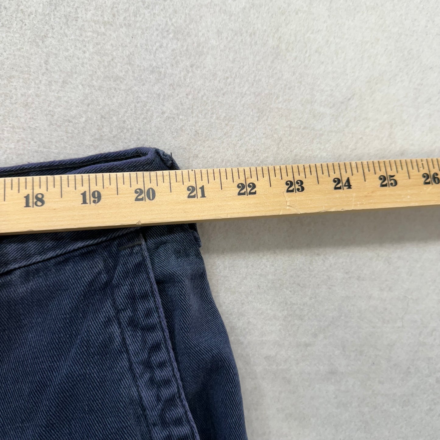 Carhartt Navy Blue Work Pants Straight Leg Utility Pockets Stained Size 42x30