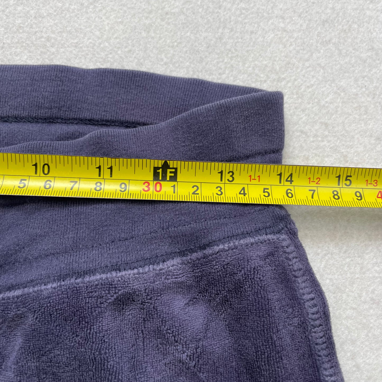 Vintage Juicy Couture Women's Navy Velour Flared Track Pants Snap Pockets Size S