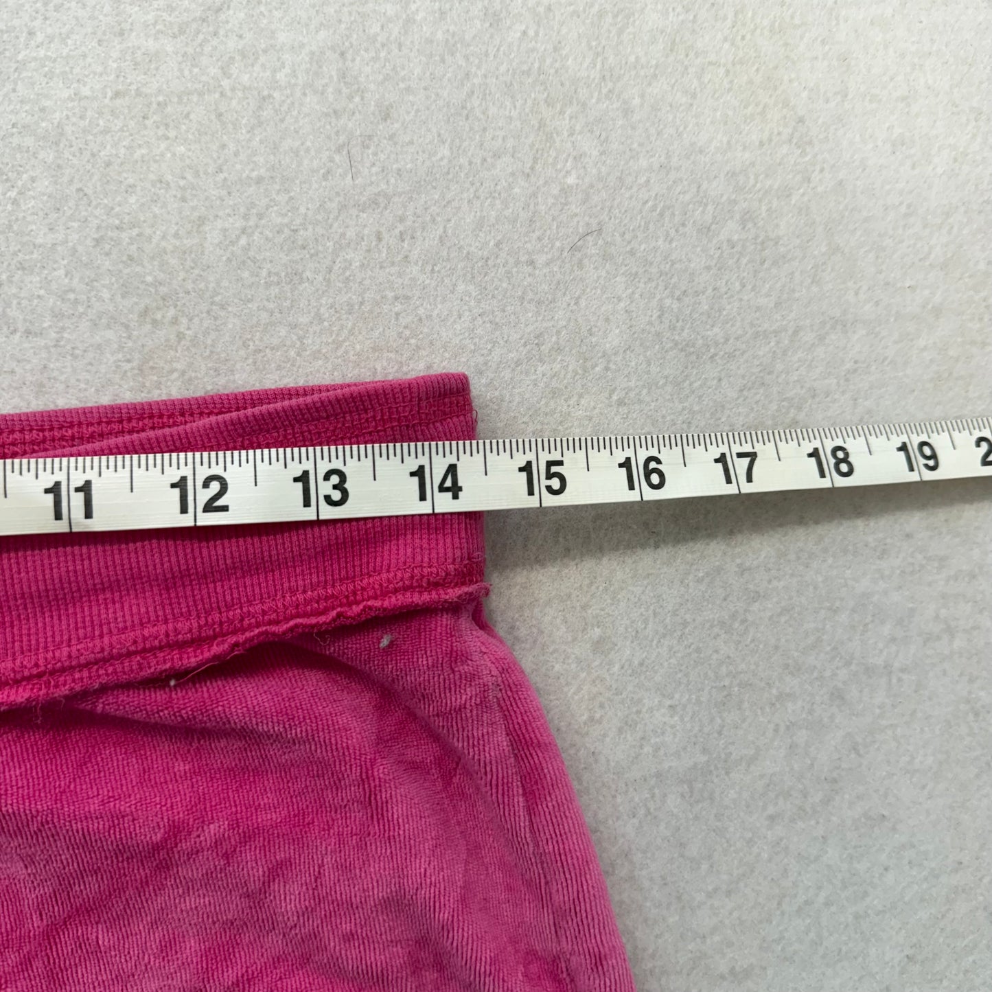 Vintage Victoria’s Secret PINK Love Pink Hot Pink Camo Velour Flare Pants Size XS