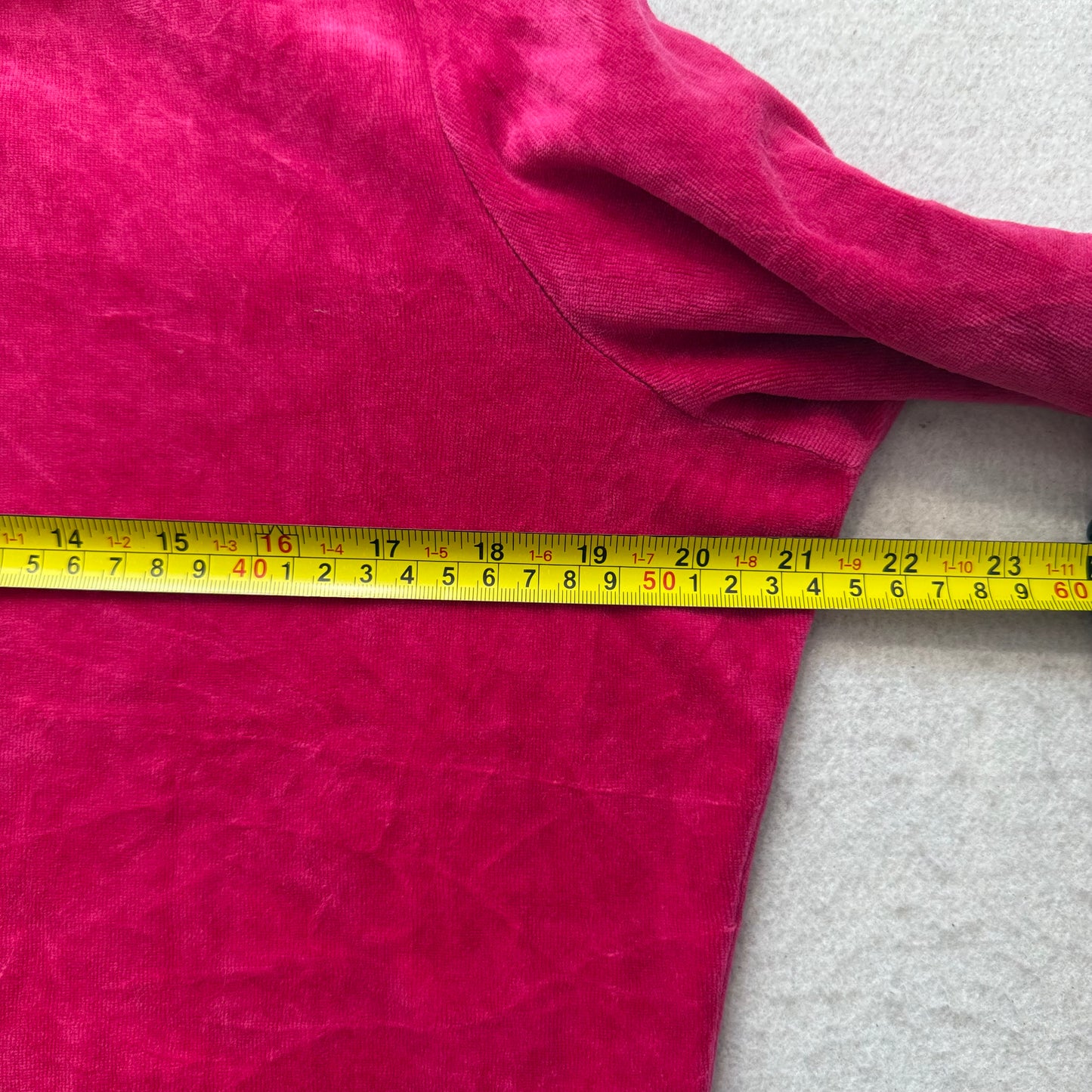 Juicy Couture Women's Hot Pink Velour Zip-Up Hoodie Loungewear Pockets Size XL